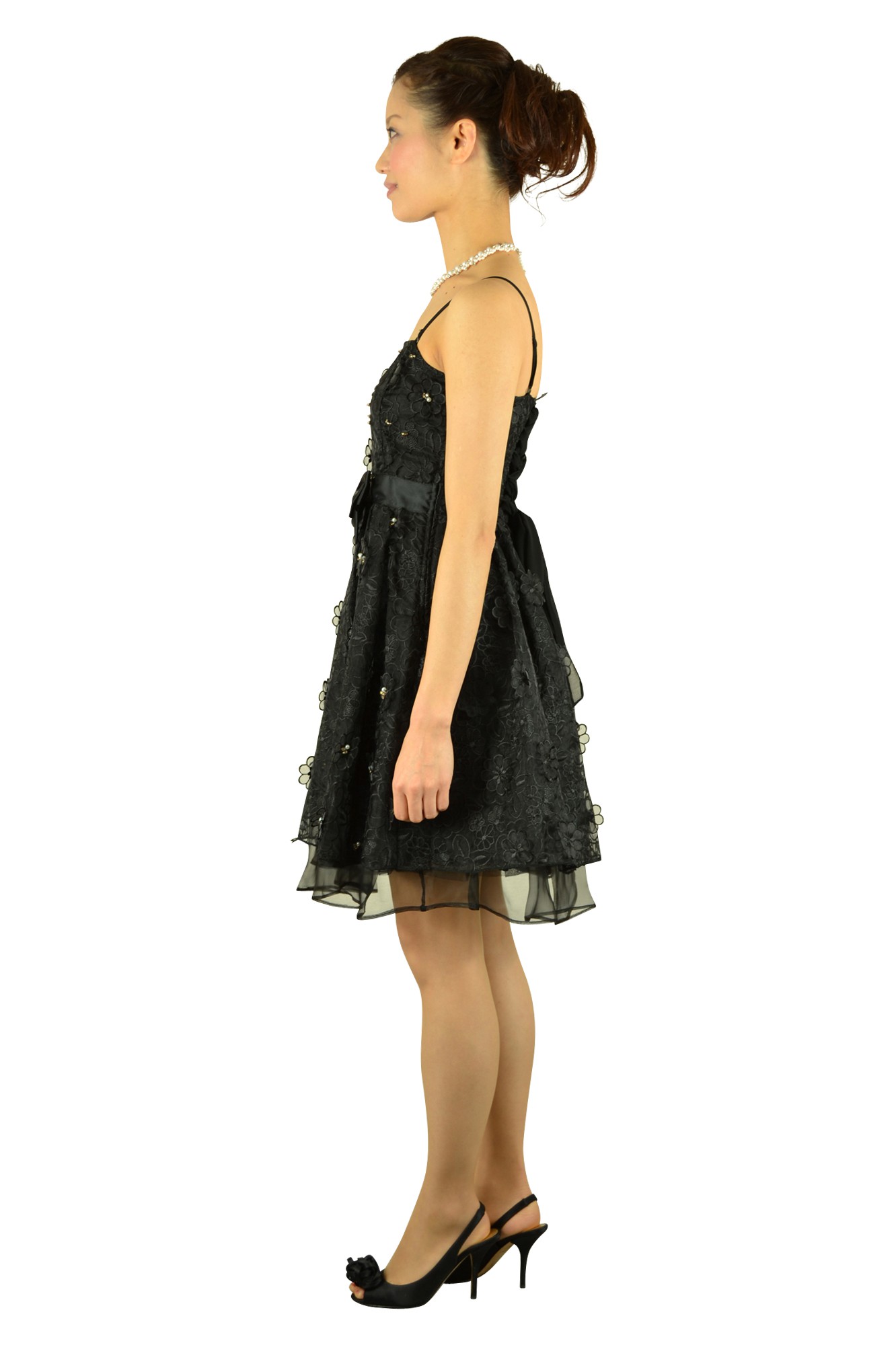 ブラック総フラワードレスセット