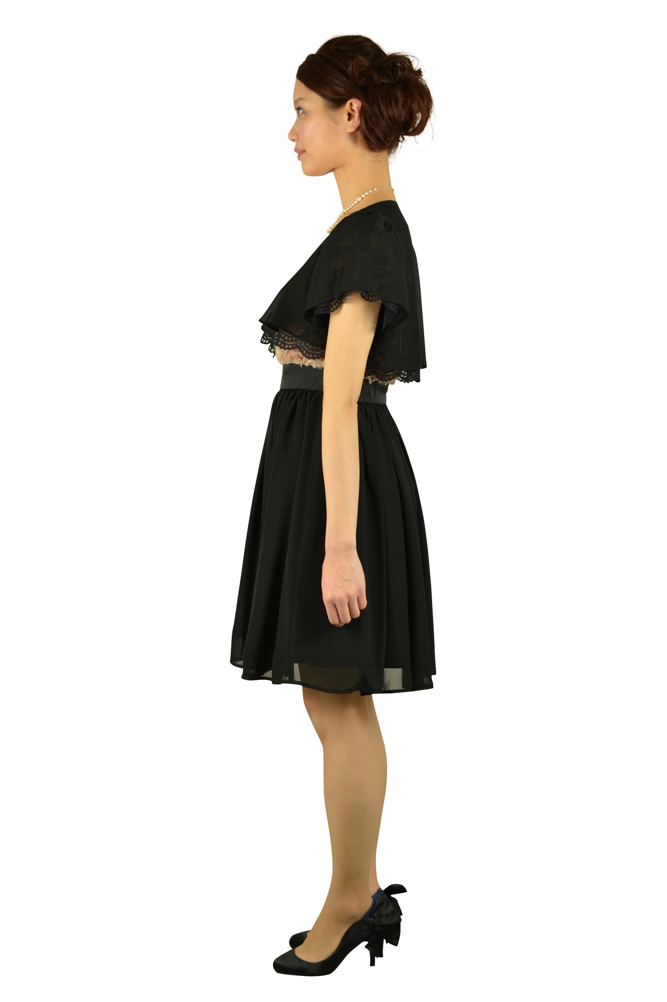 ローズモチーフ切り替えドレスセット