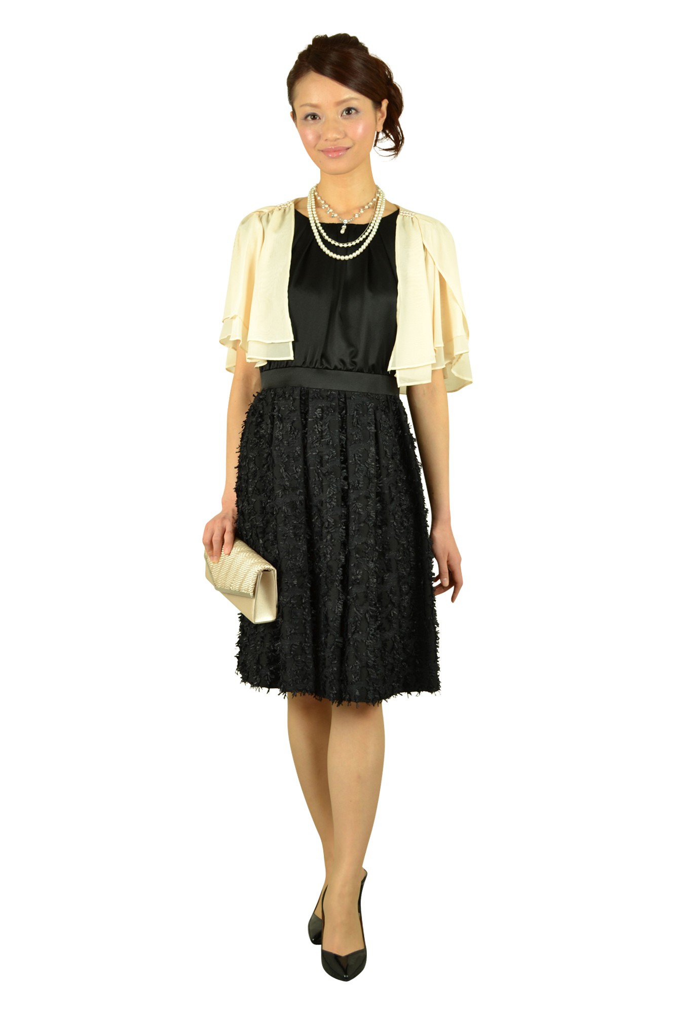 シンプルエレガントシャンパンバッグ