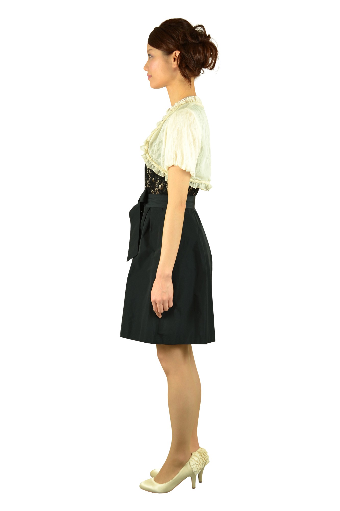 ブラックレース×ブラックドレスセット