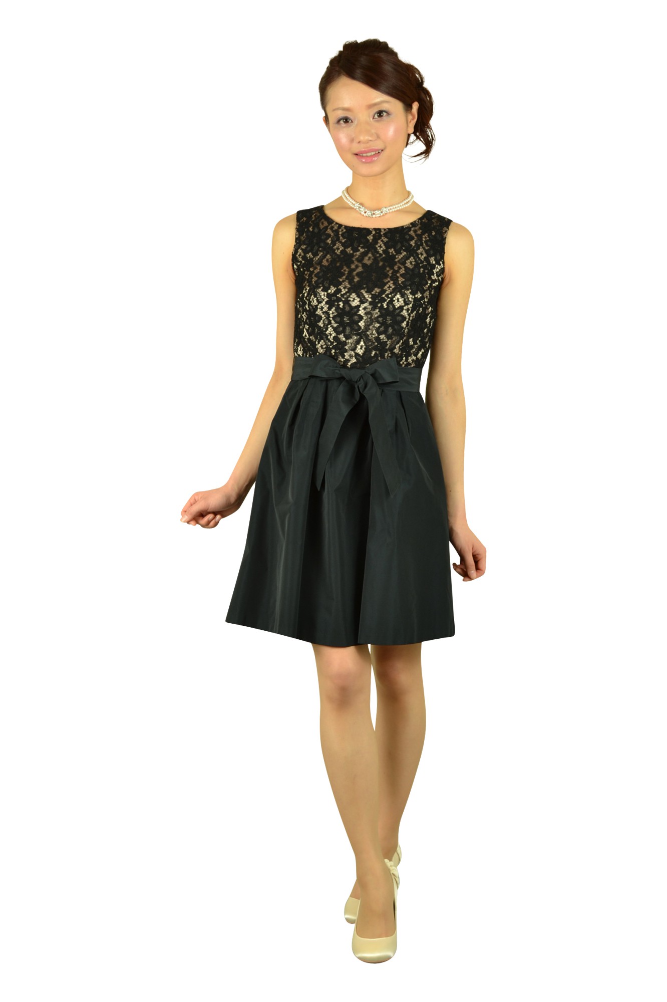 ブラックレース×ブラックドレスセット