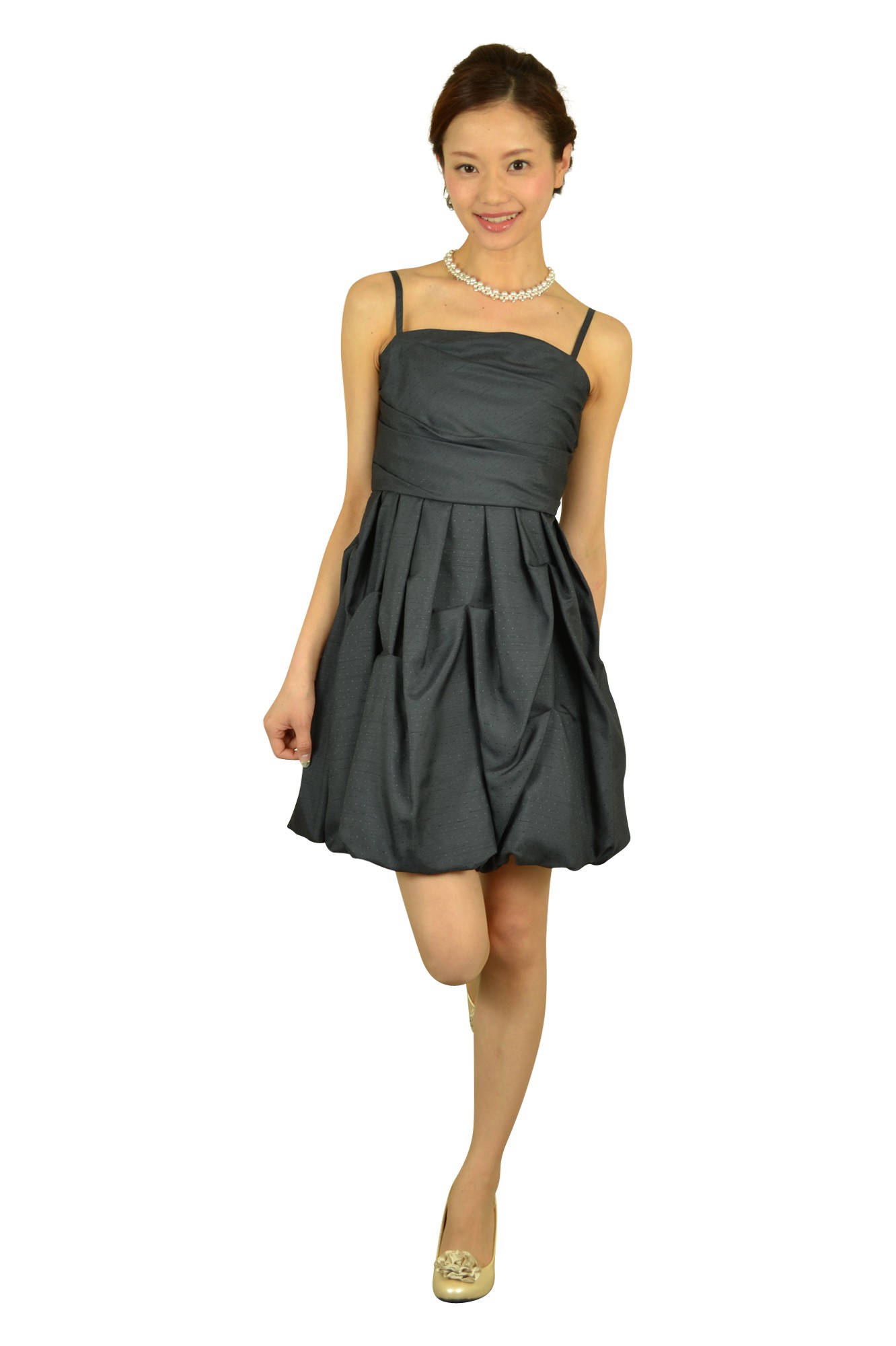 ドットバルーンネイビードレスセット