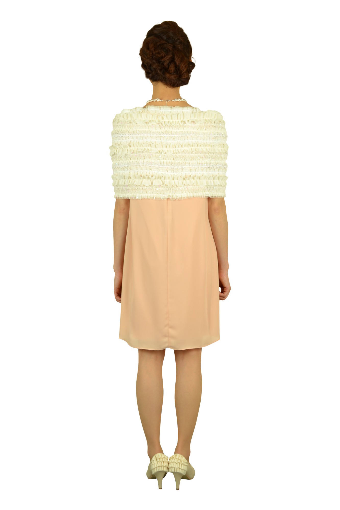 胸元ビジュベビーピンクドレスセット