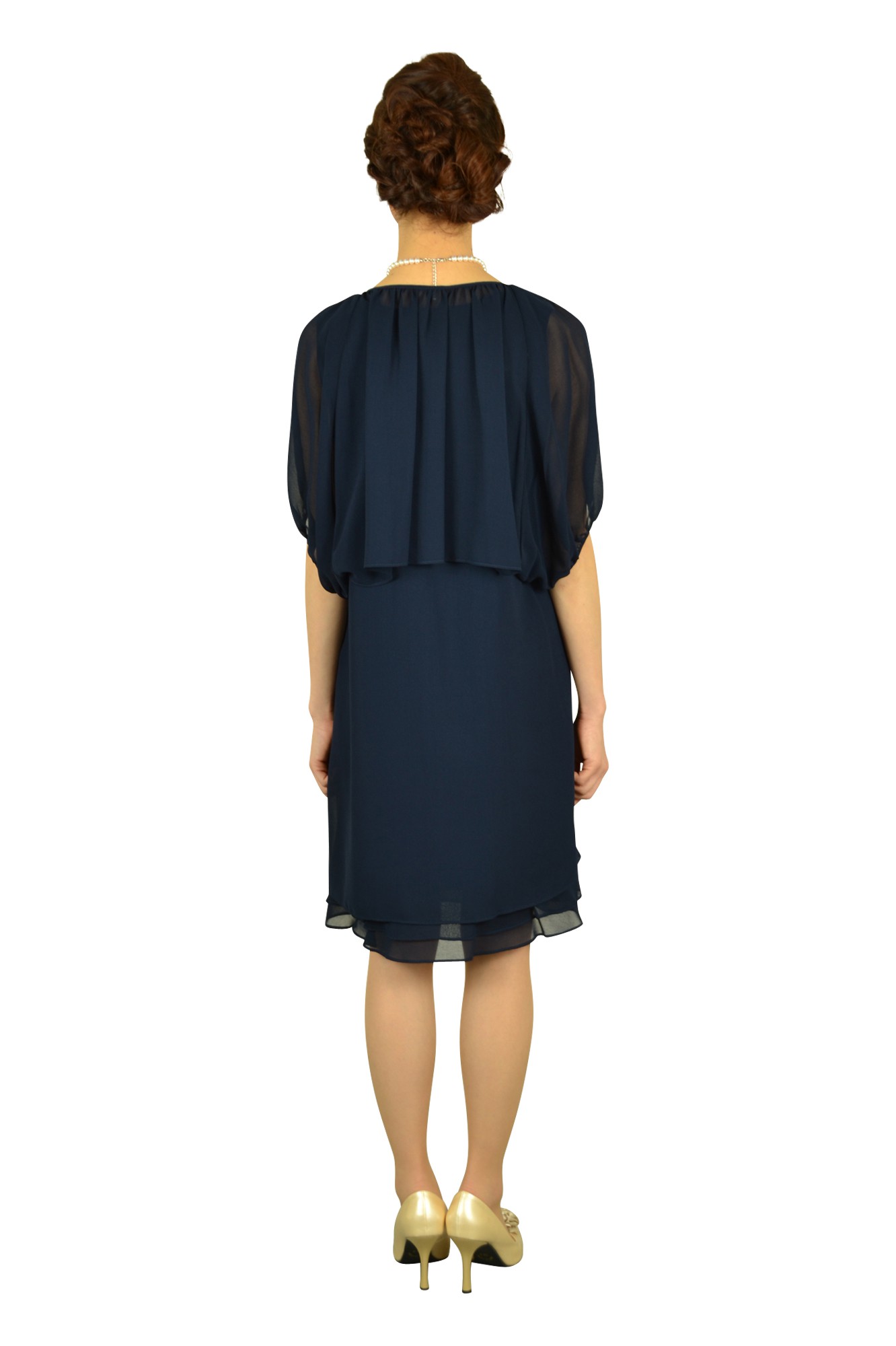 ゆったりネイビードレスセット