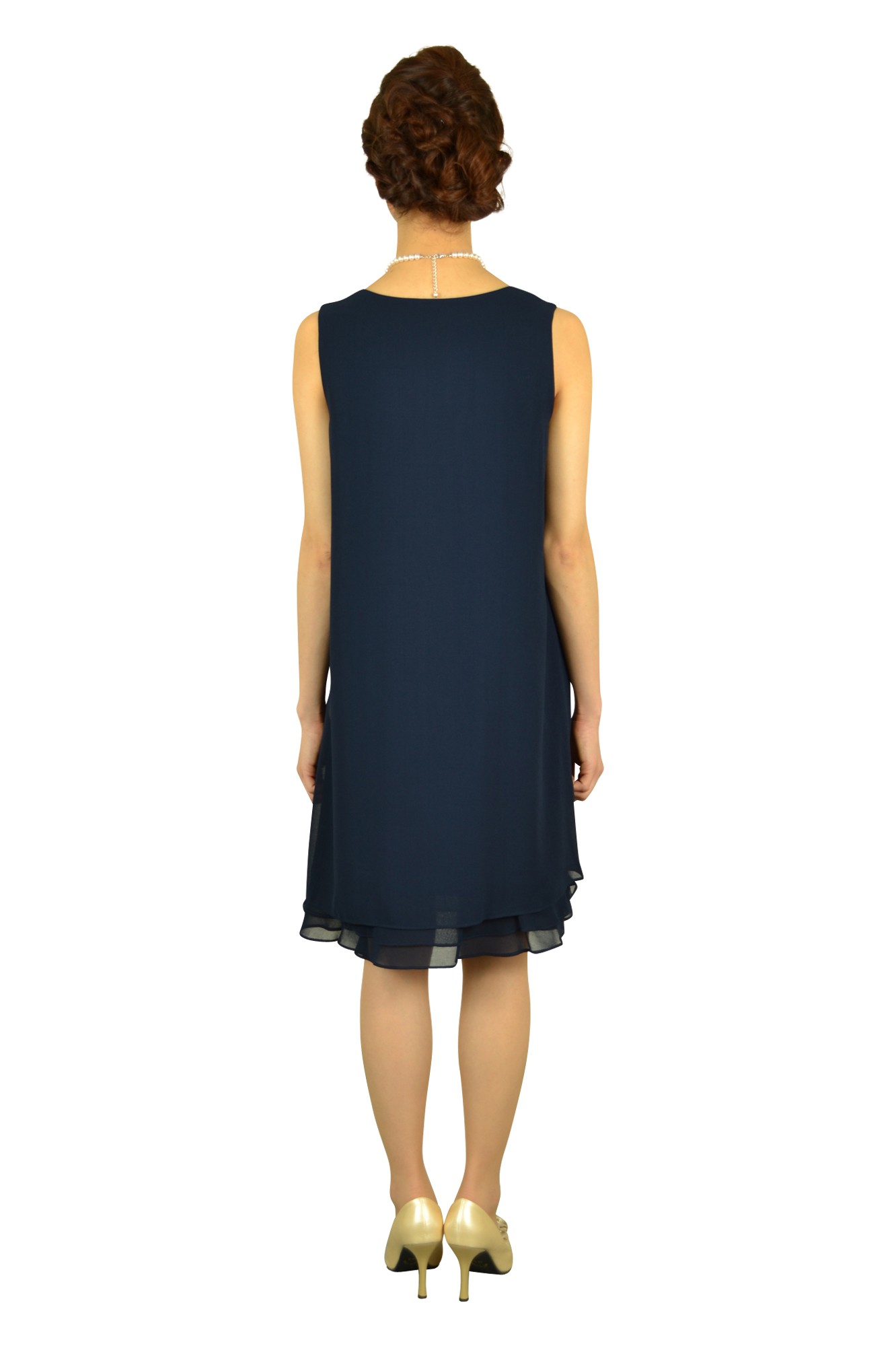 ゆったりネイビードレスセット