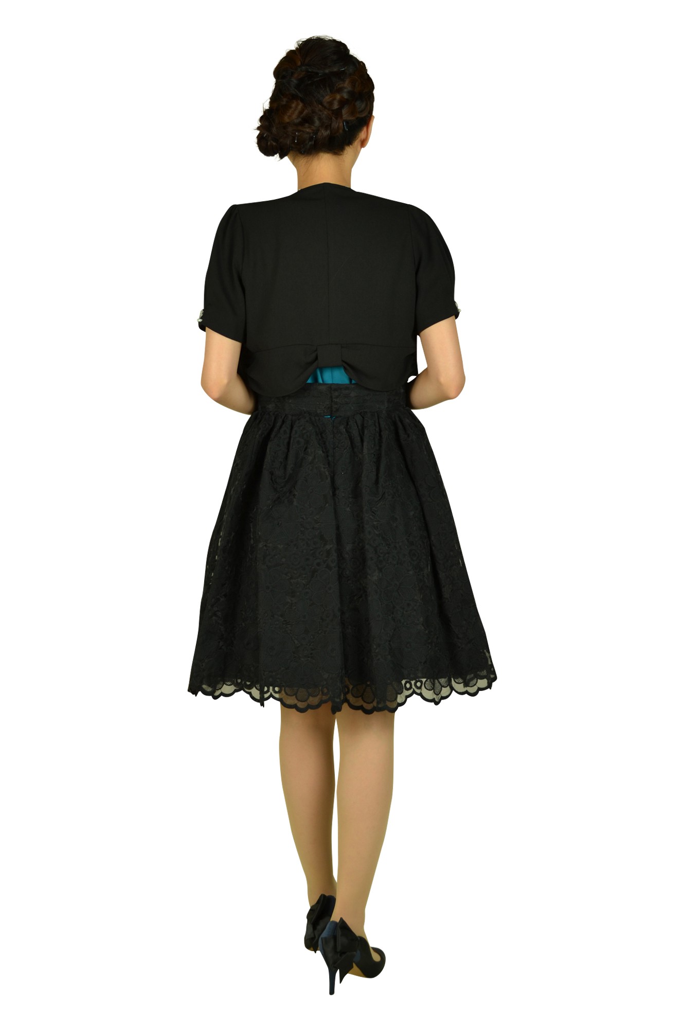 グリーン&times;ブラックドレスセット