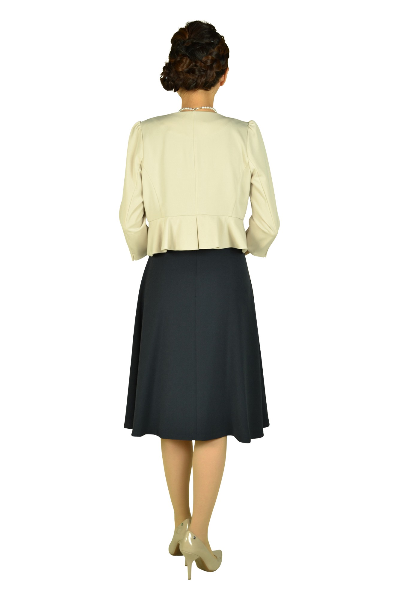 ブラックレース&times;ネイビードレスセット