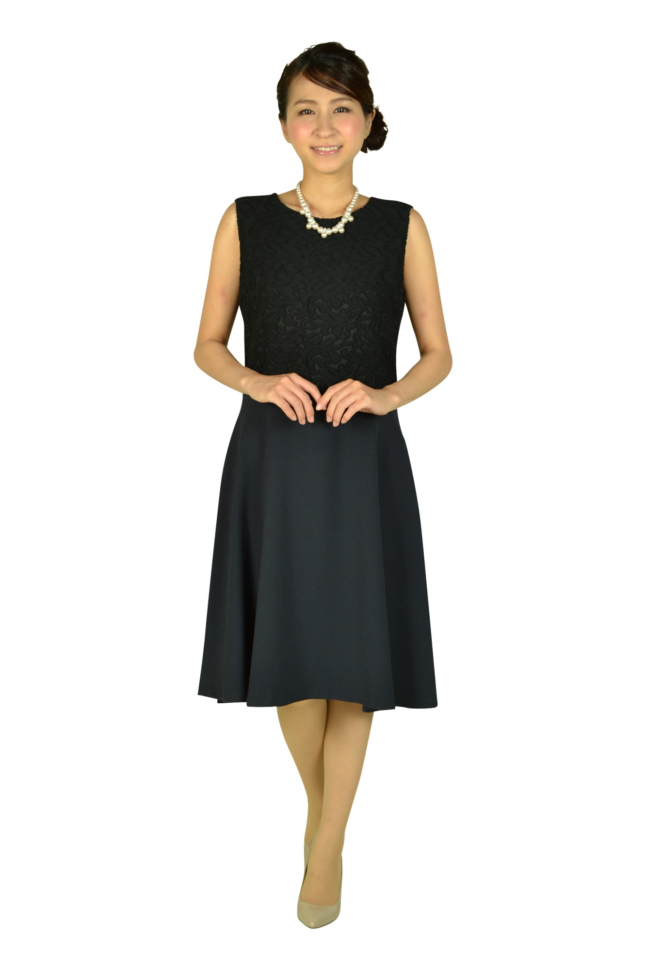 ブラックレース&times;ネイビードレスセット