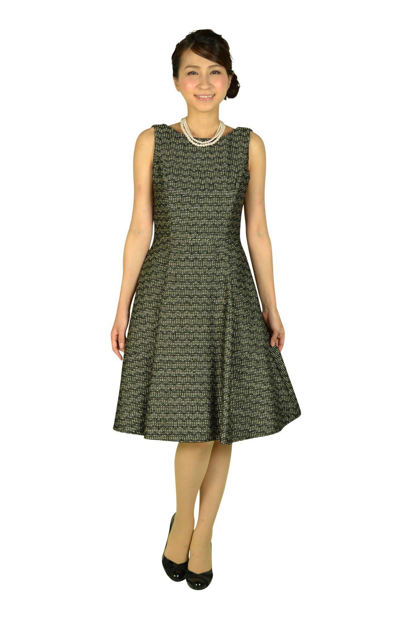 上品ツイードドレスセット