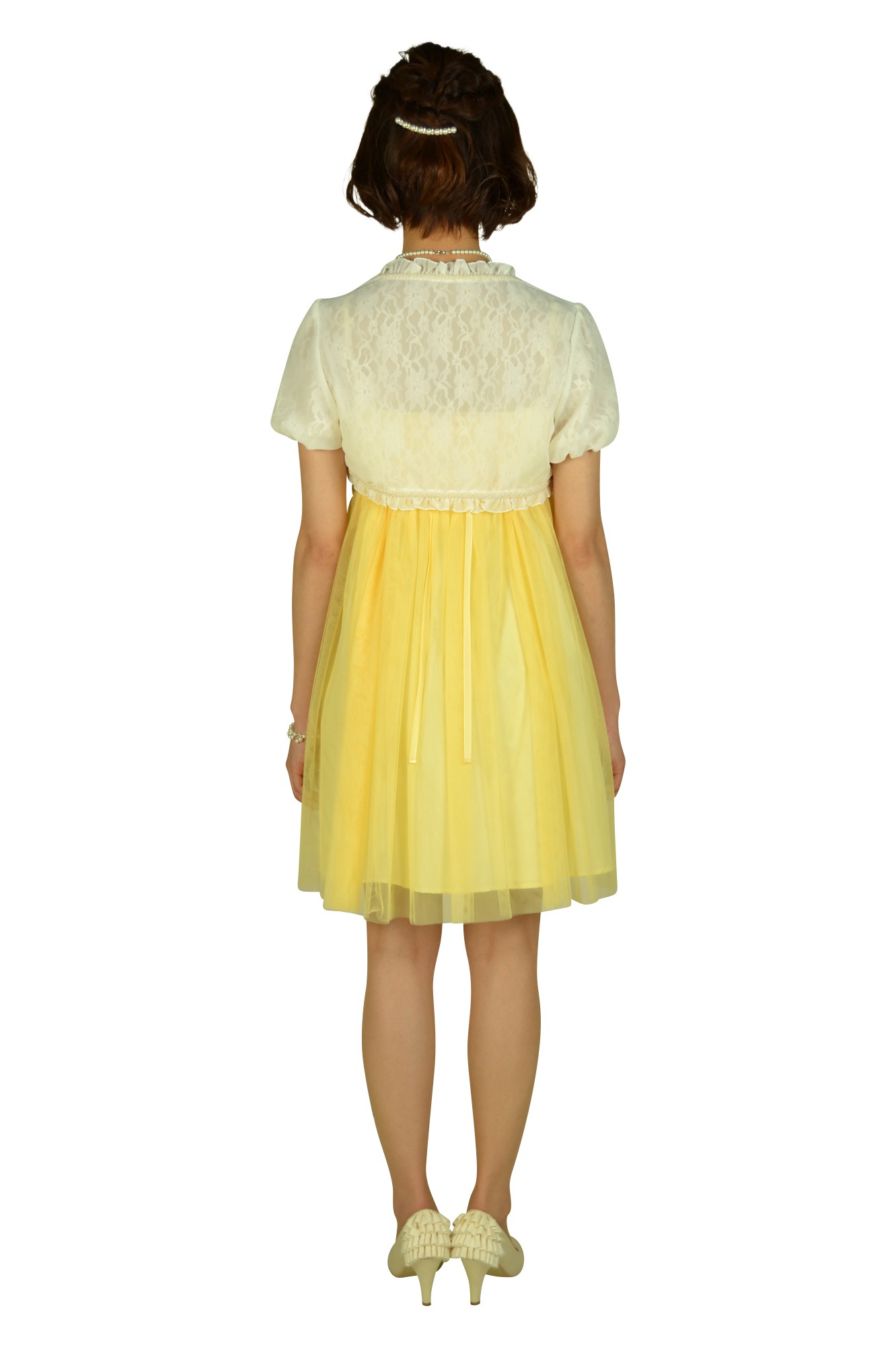 AIMER イエローチュールドレスセット (S〜M) をレンタル - 結婚式