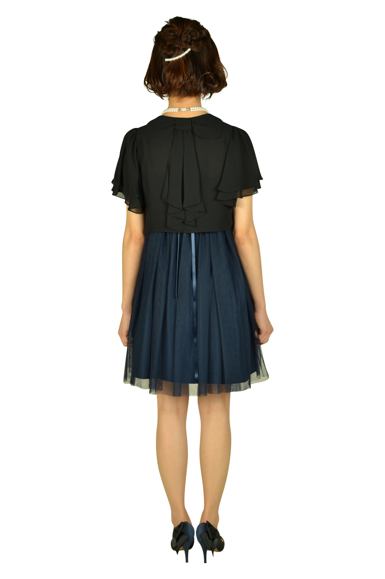 ネイビーチュールドレスセット