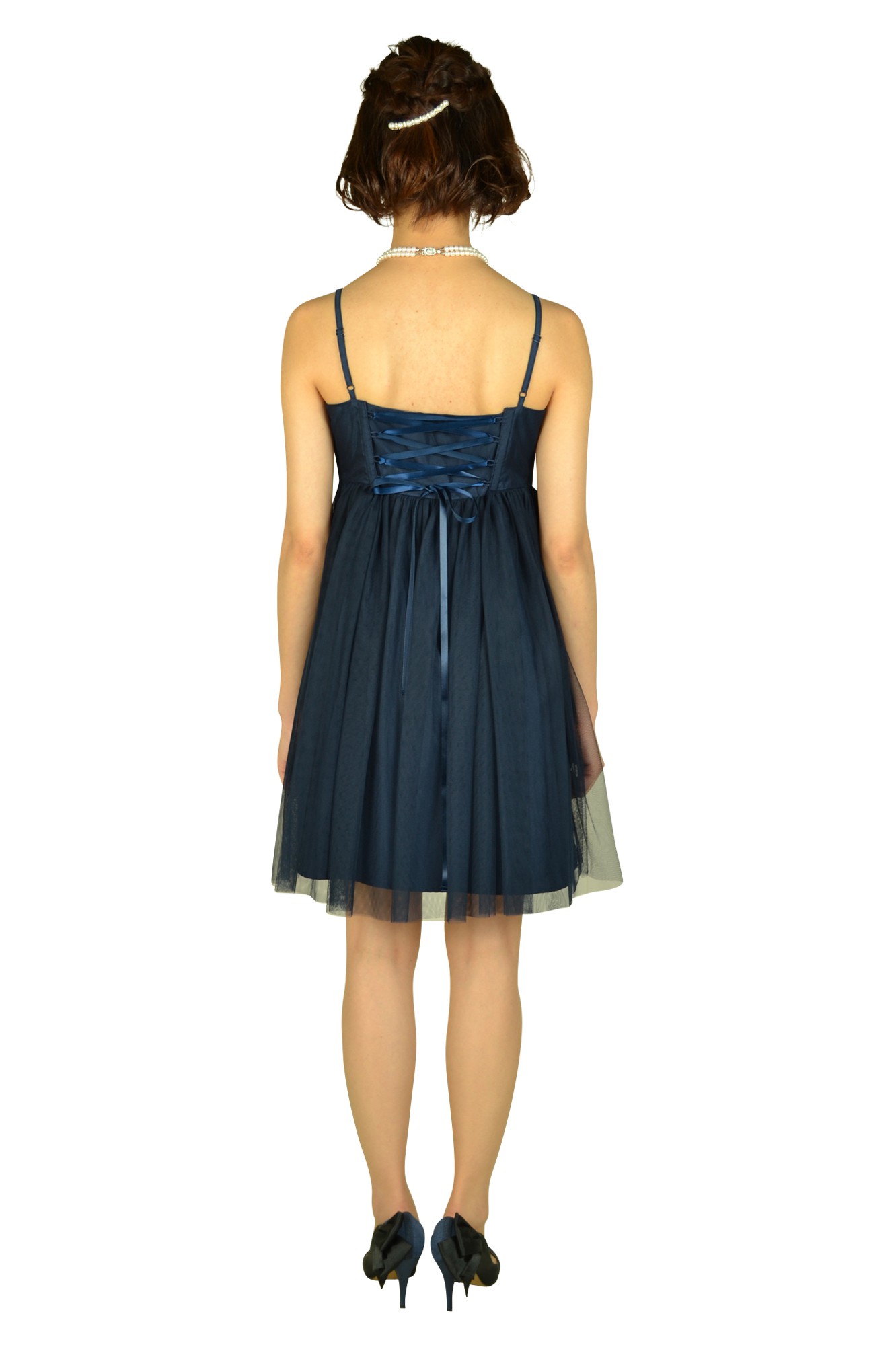 ネイビーチュールドレスセット