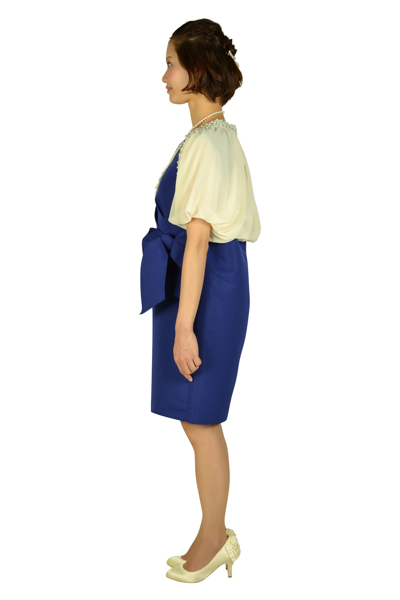 パープルビッグリボンドレスセット