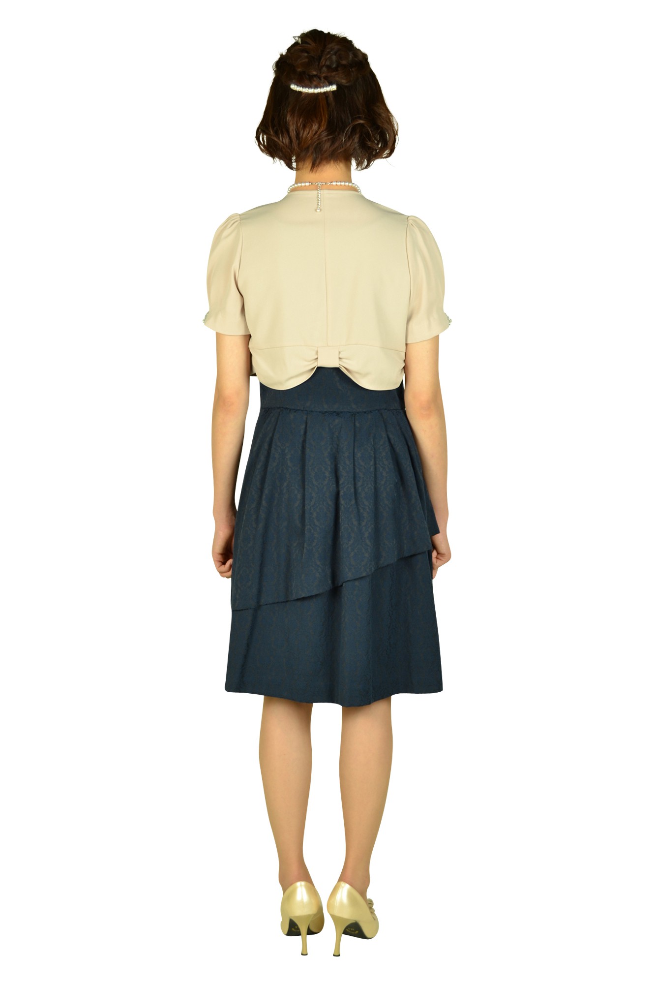 ネイビージャガードドレスセット