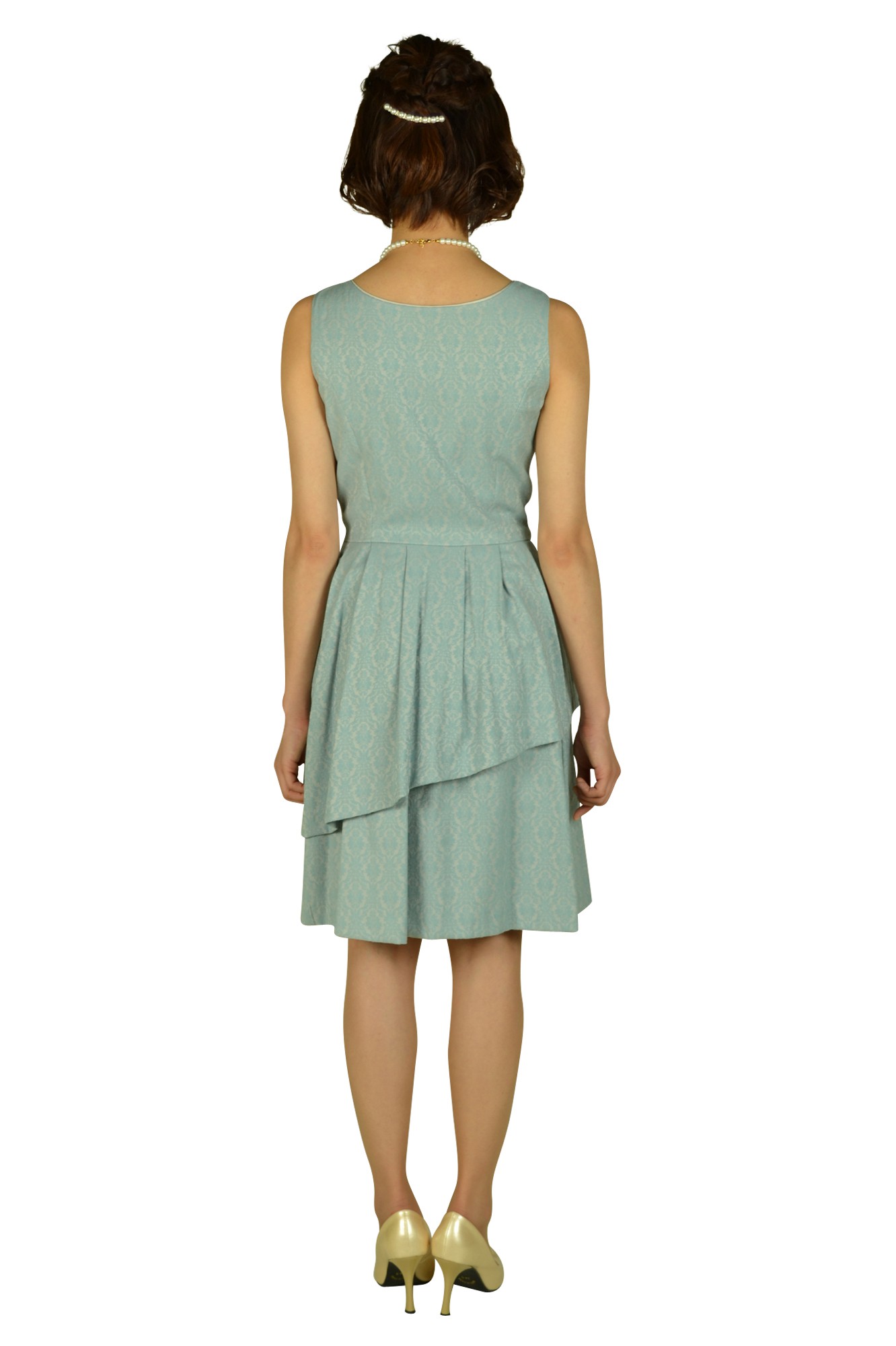 ベビーブルージャガードドレスセット