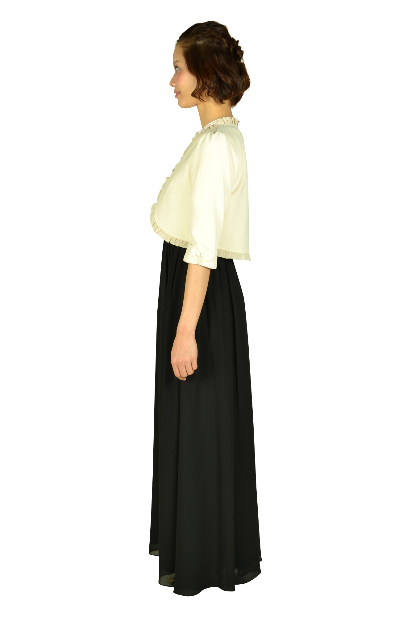 ブラックロングドレスセット