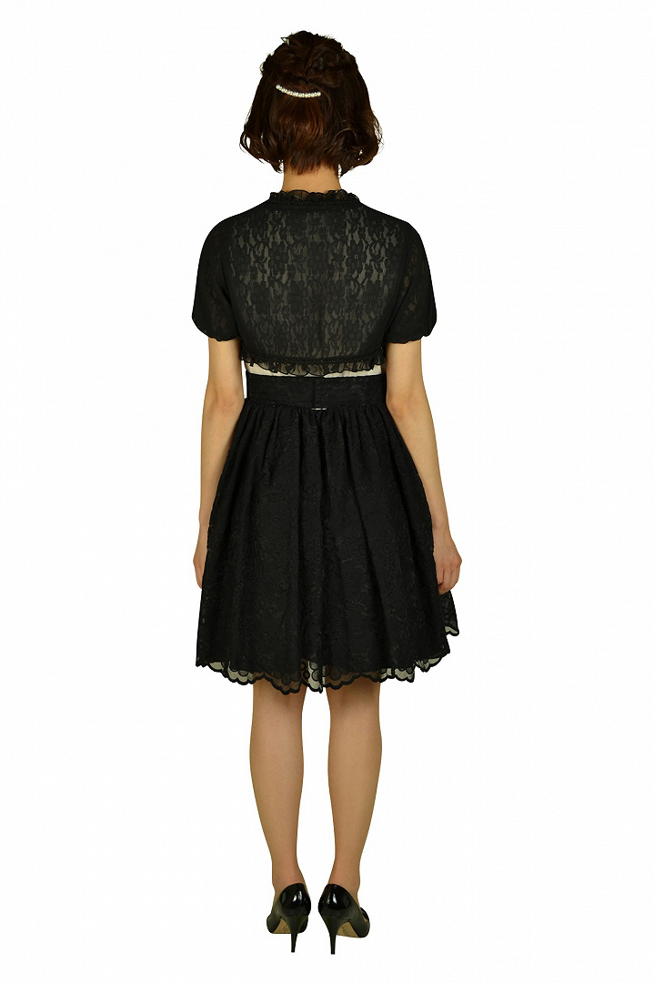 アイボリー×ブラックドレスセット