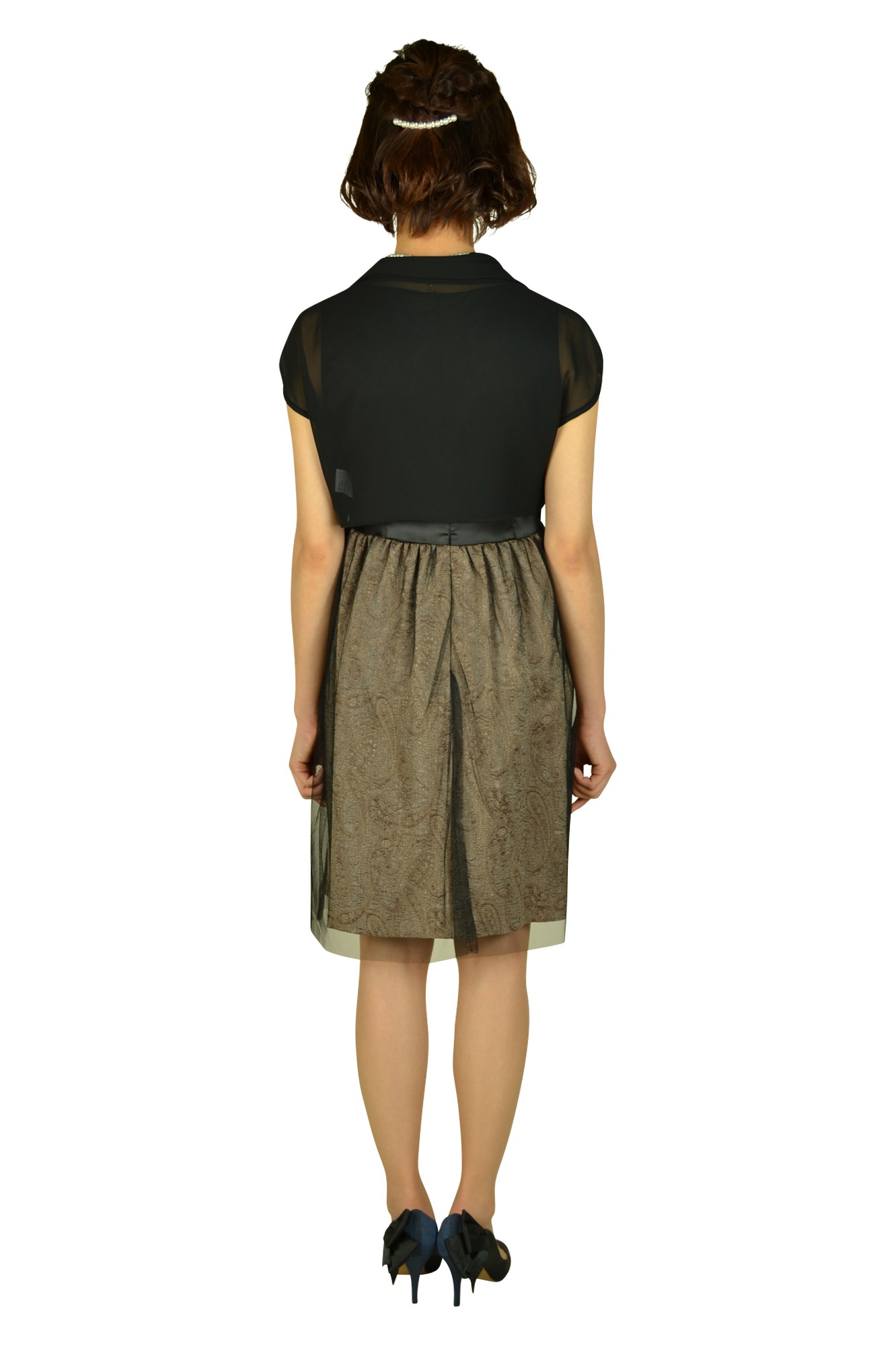 ブラック&times;モカドレスセット