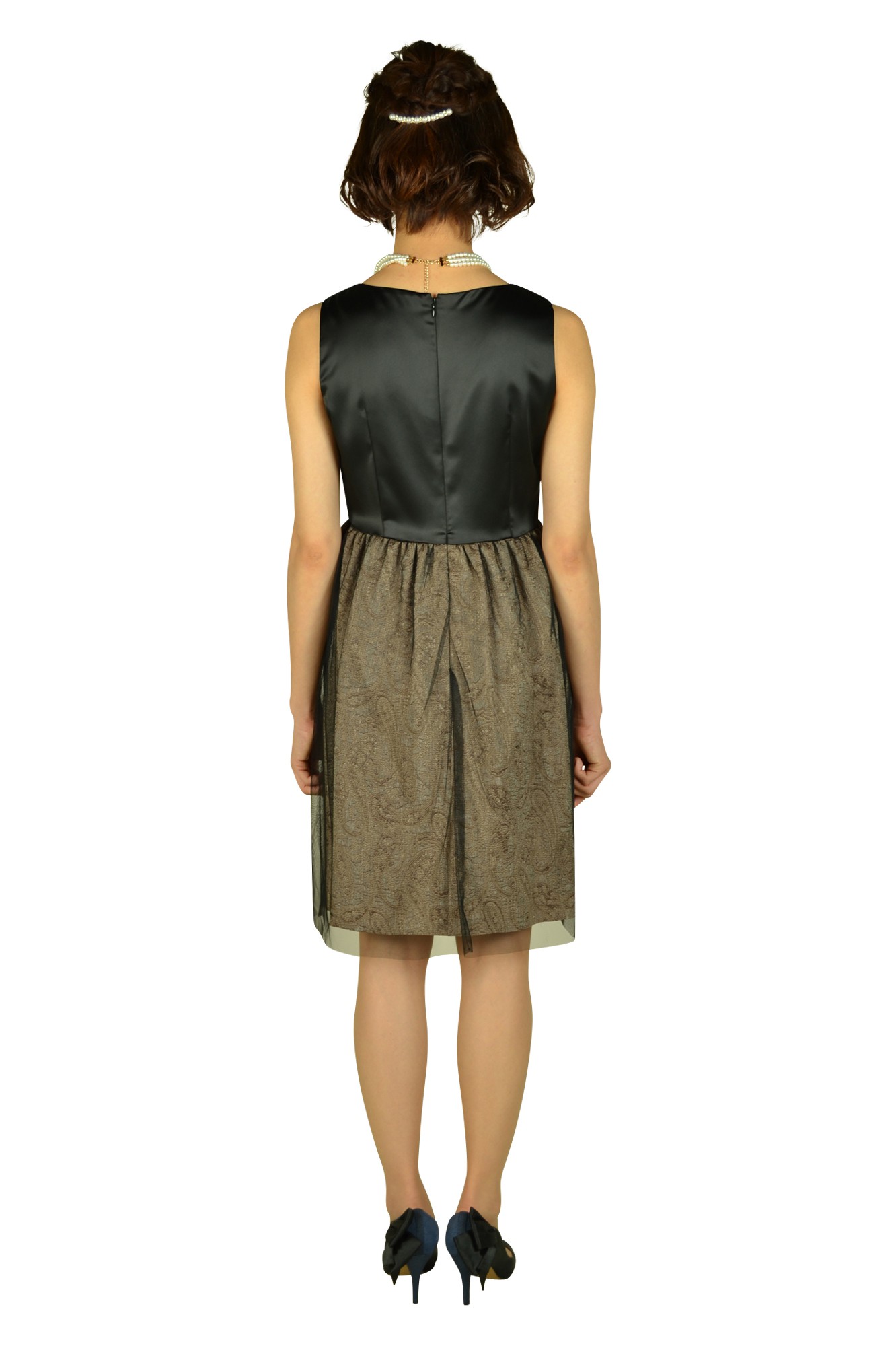 ブラック&times;モカドレスセット