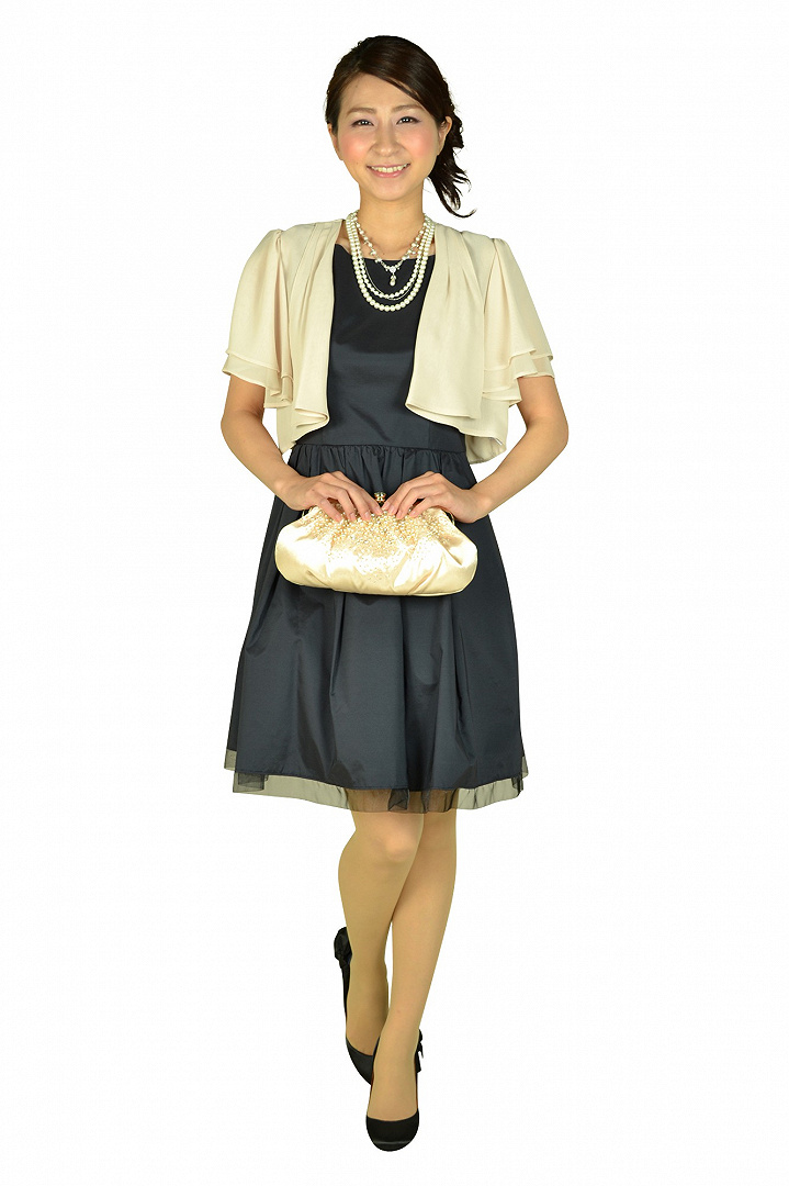 グログランリボンネイビードレスセット