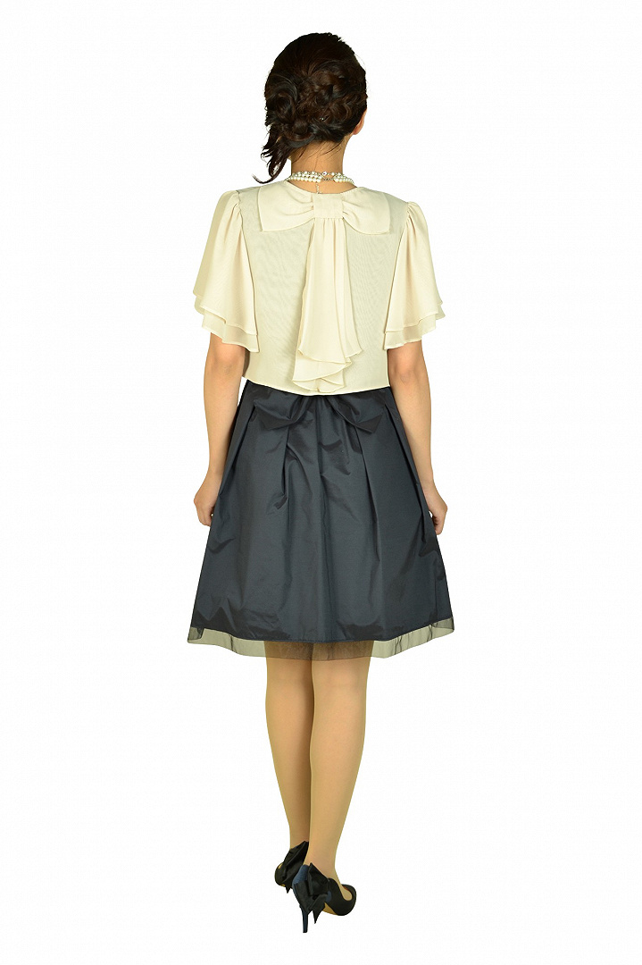 グログランリボンネイビードレスセット