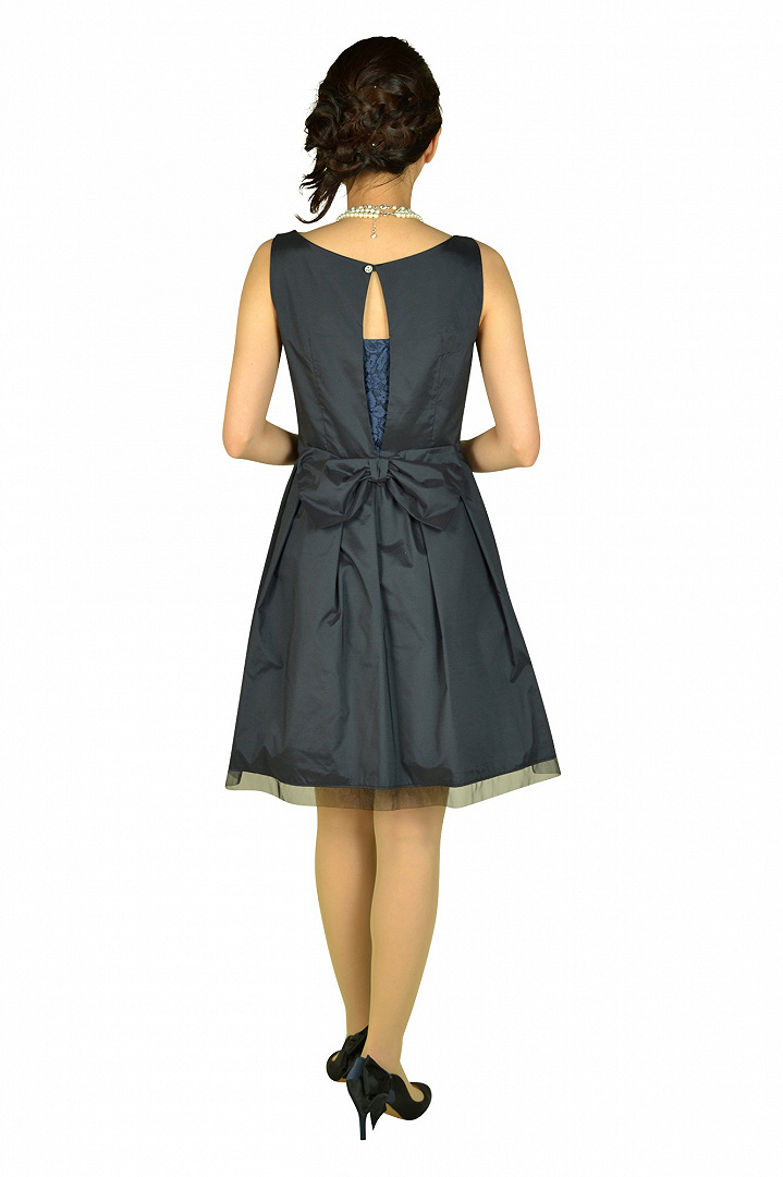 グログランリボンネイビードレスセット