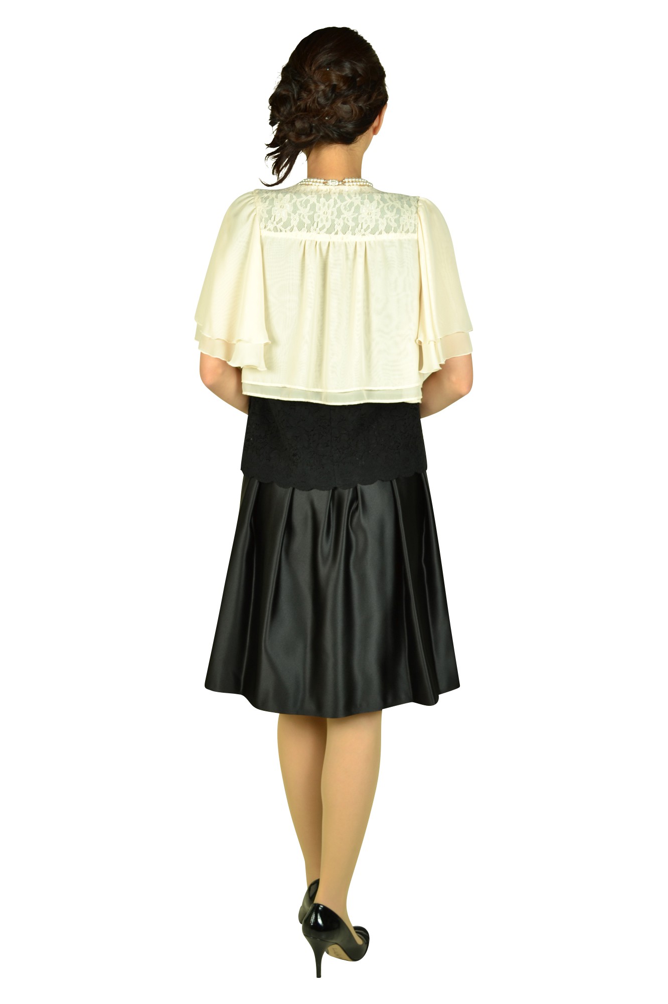 マットヘビ-ブラックサテンドレスセット