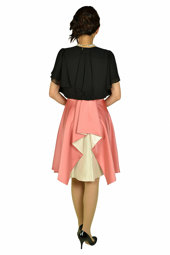 ピンクレースフレアドレスセット