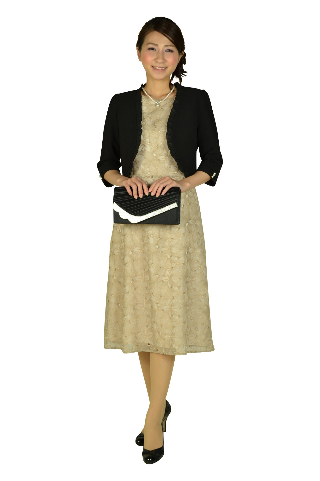 エレガントクリスタルブラックバッグ