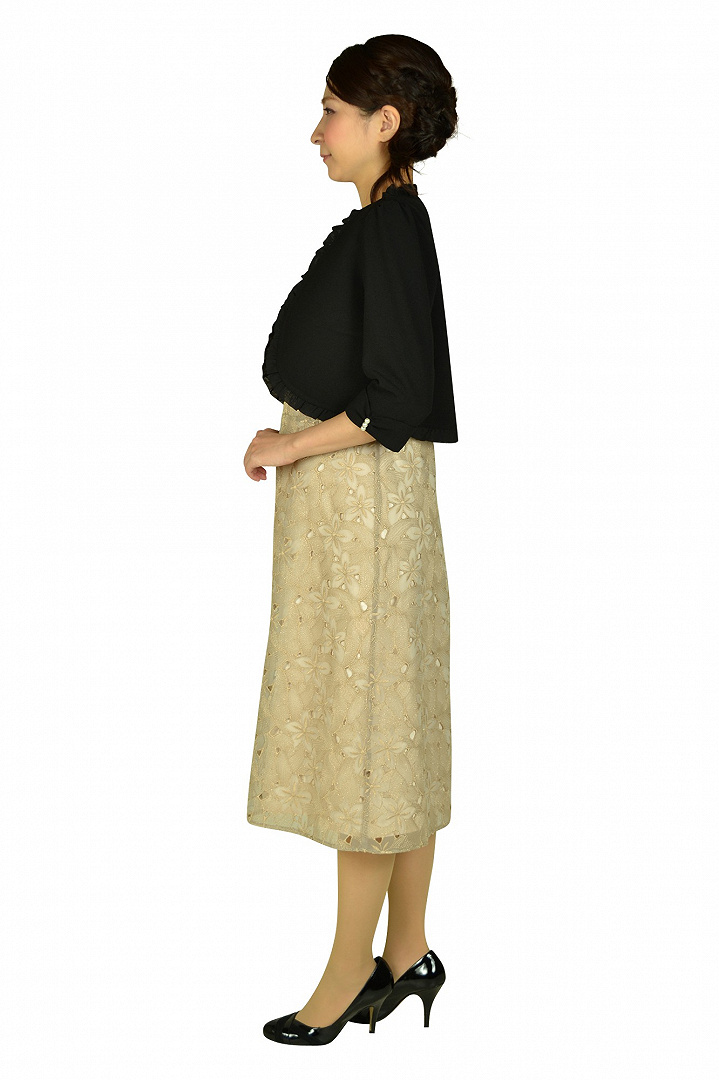 シャンパンミディドレスセット