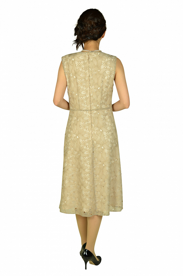 シャンパンミディドレスセット