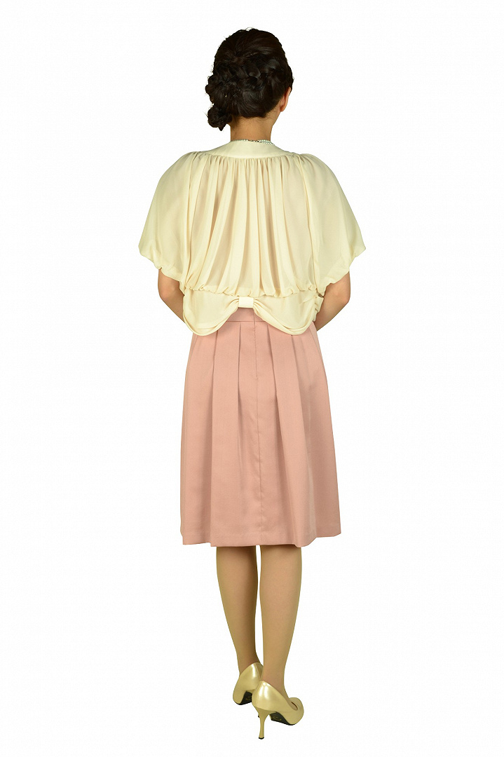 カシュクールピンクドレスセット