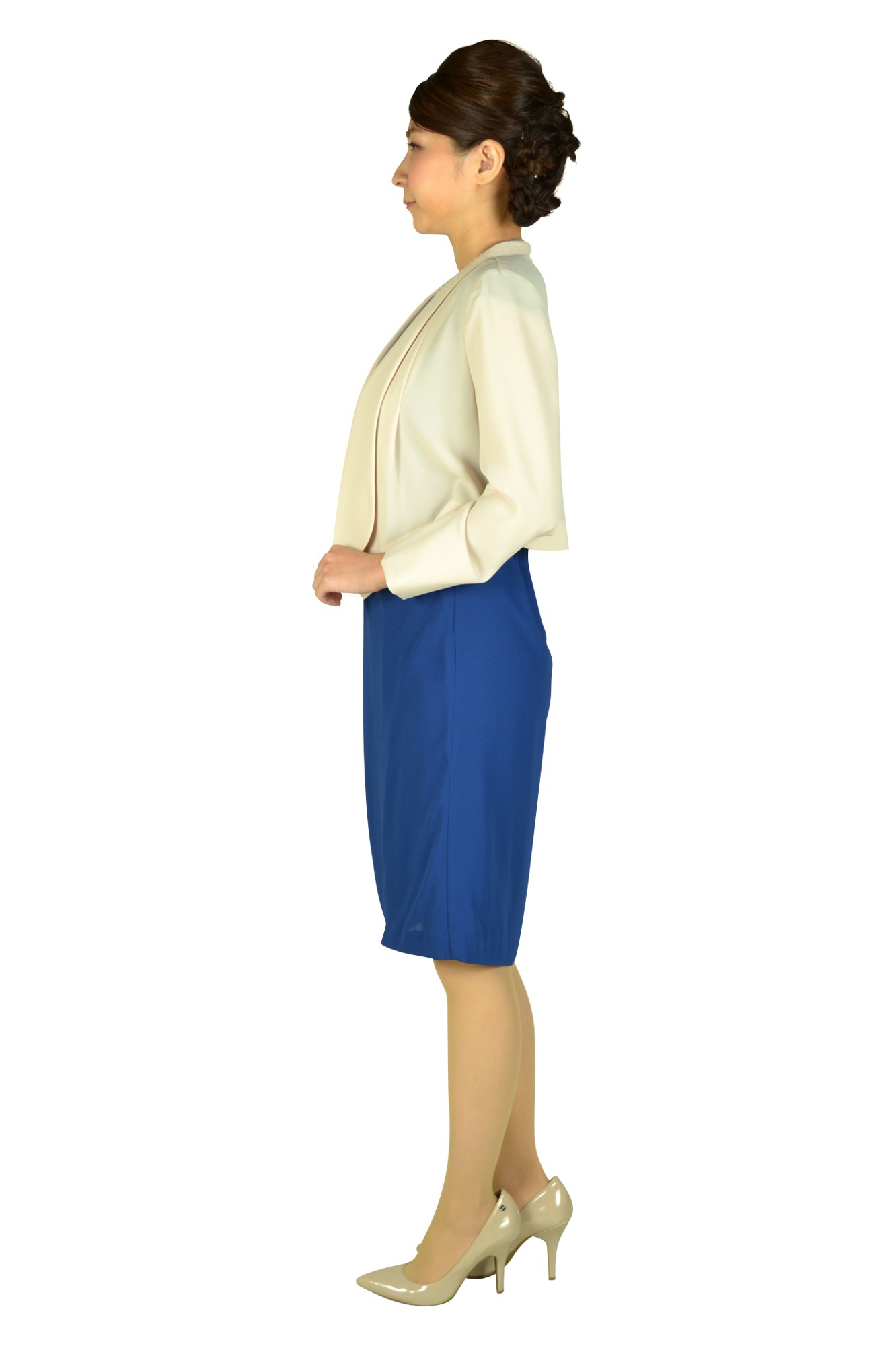 サイドドレープブルードレスセット