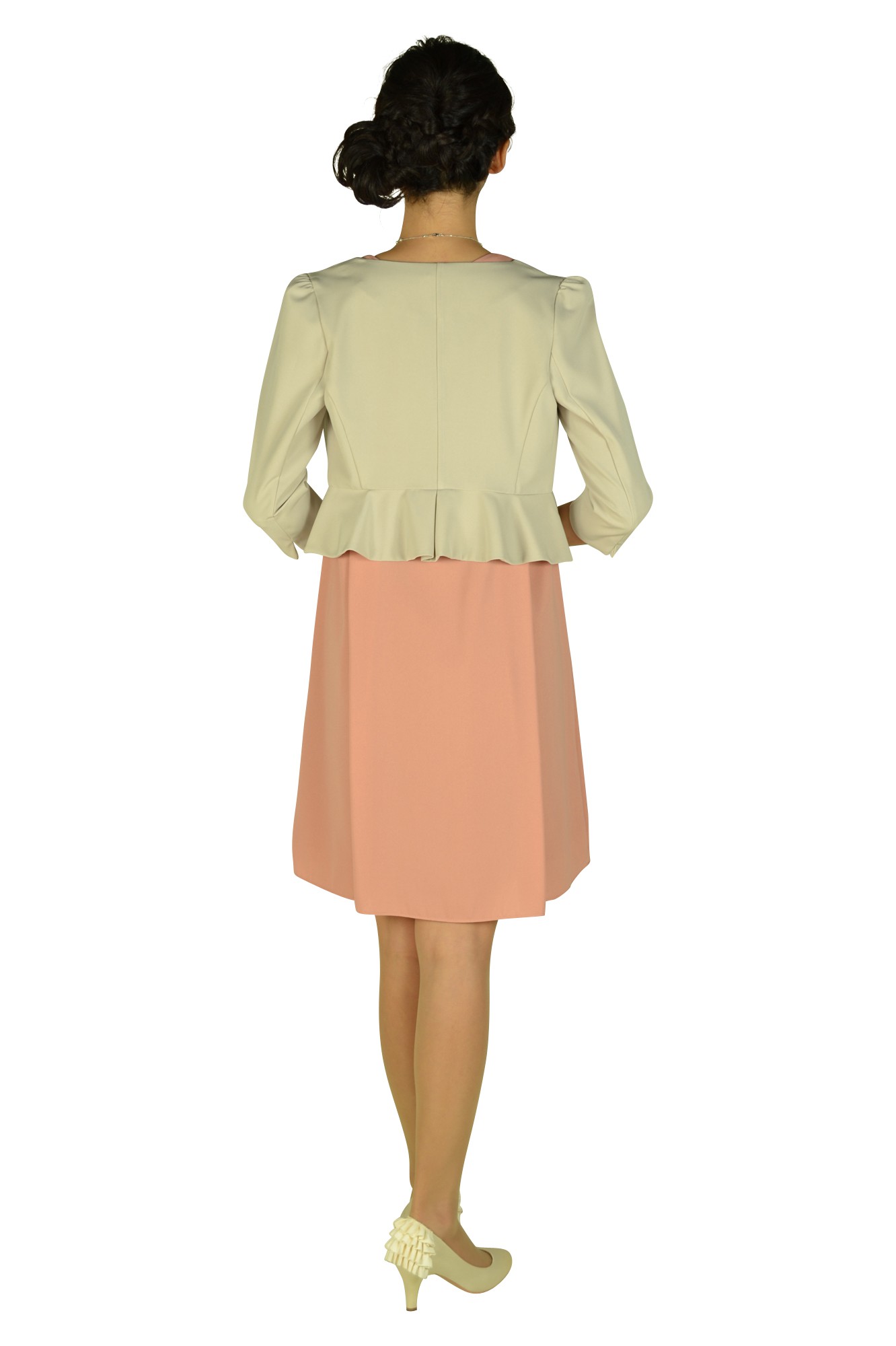 スモーキーピンクビジュドレスセット