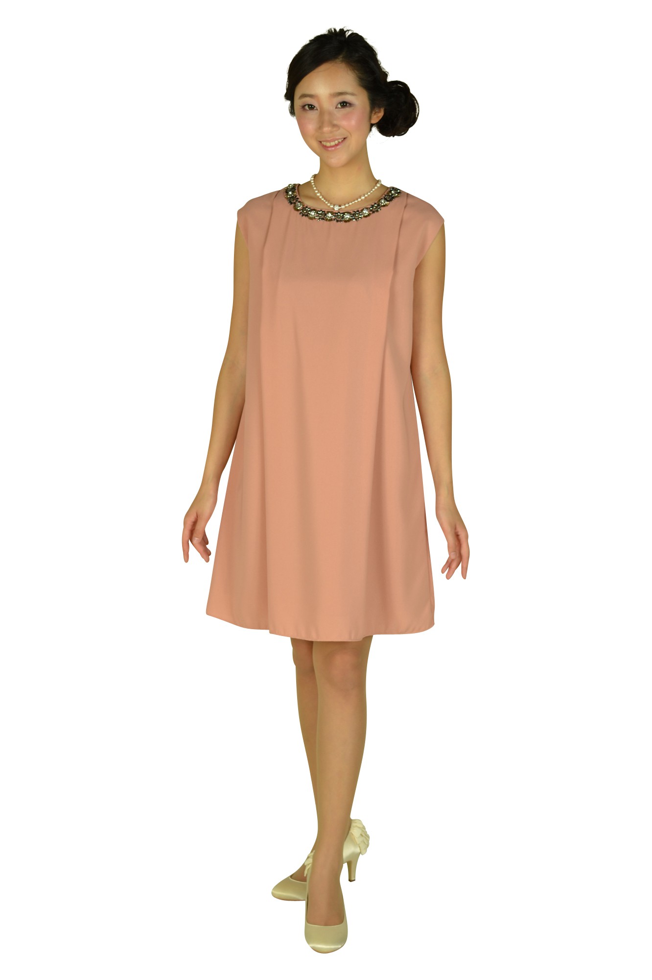 スモーキーピンクビジュドレスセット