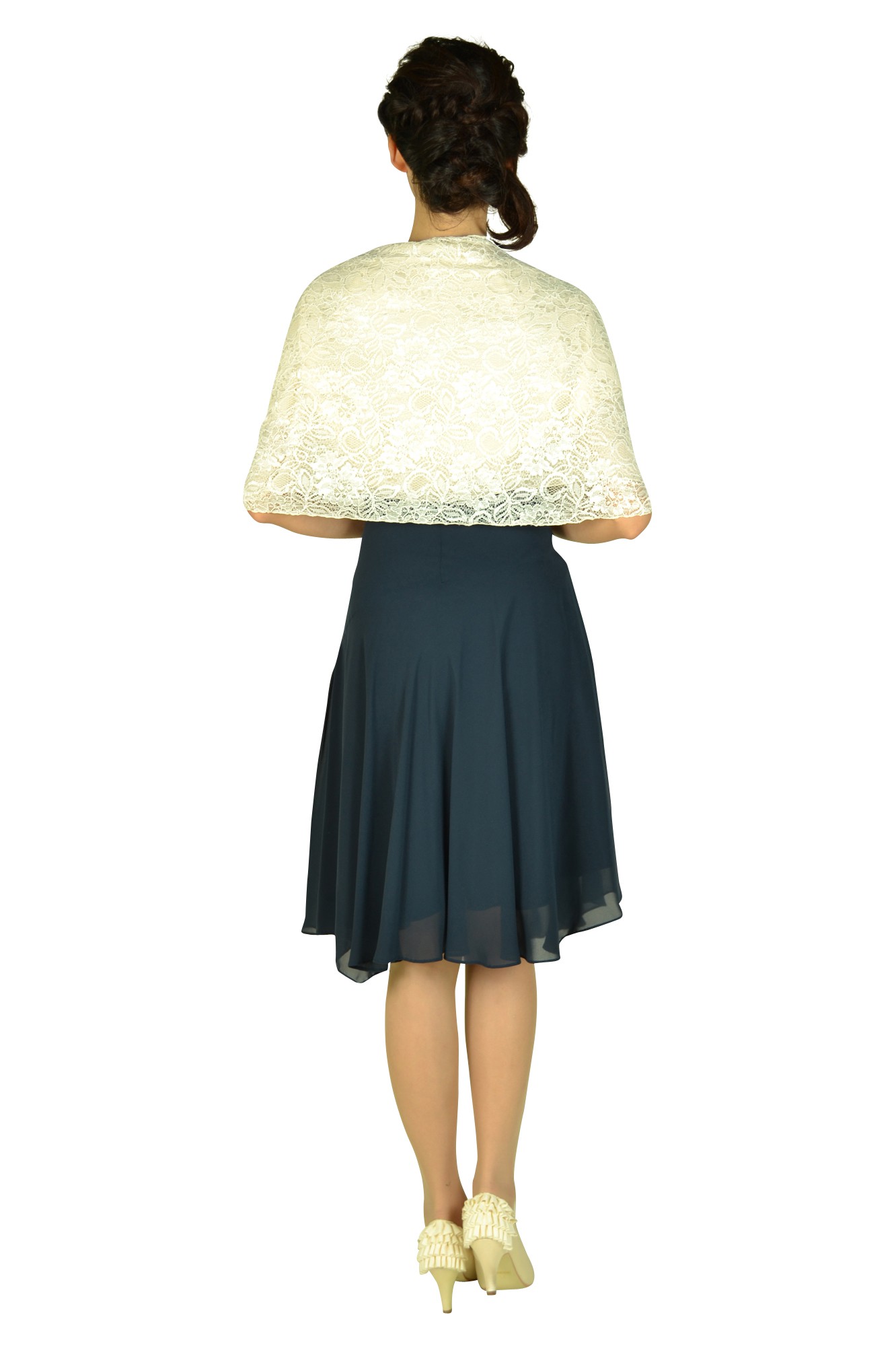 アシンメトリーネイビードレスセット