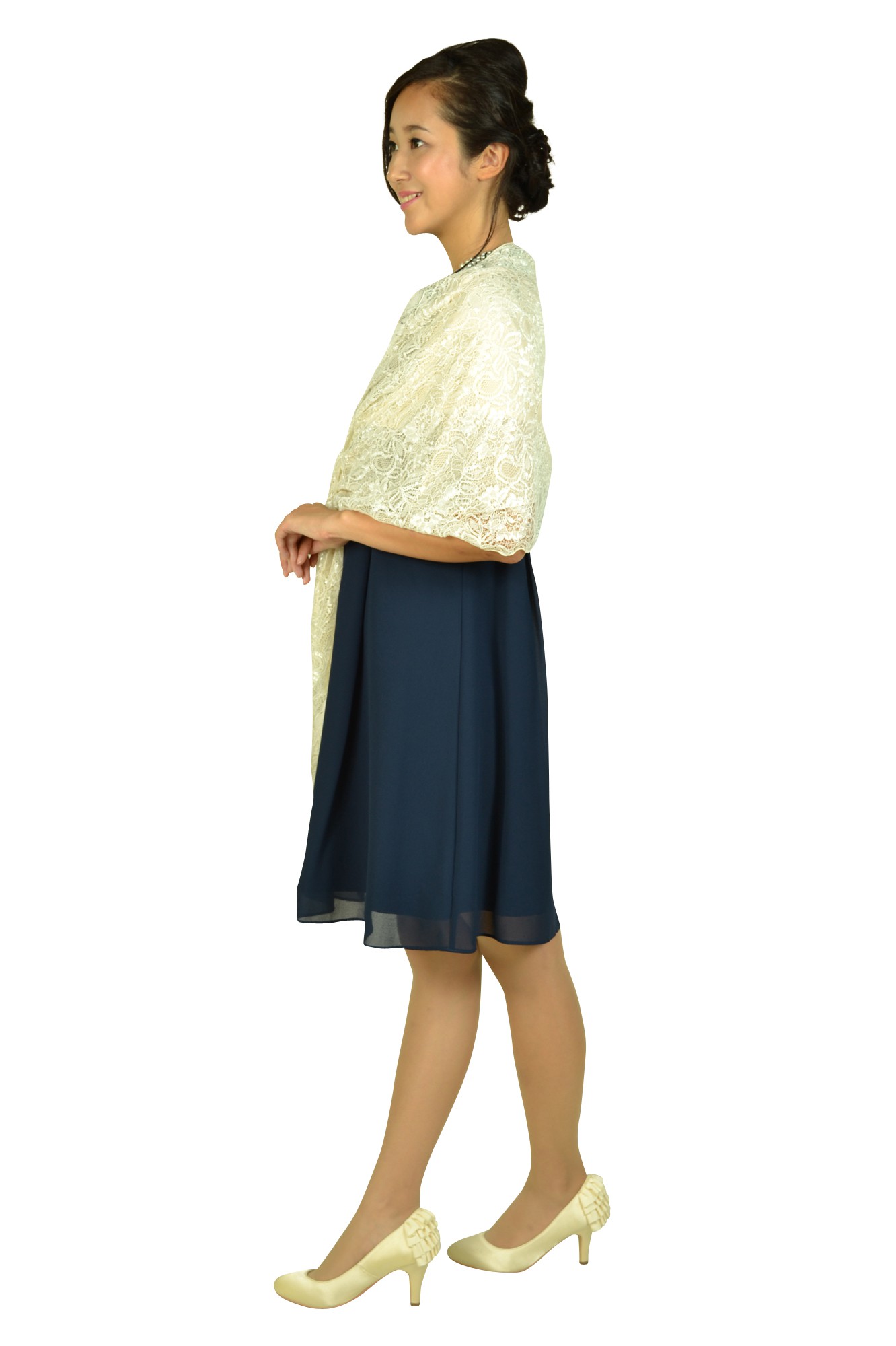 ネックビジュネイビードレスセット