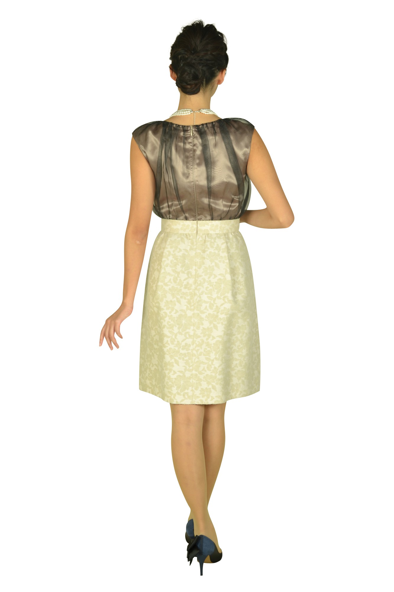 フラワースカートバイカラードレスセット