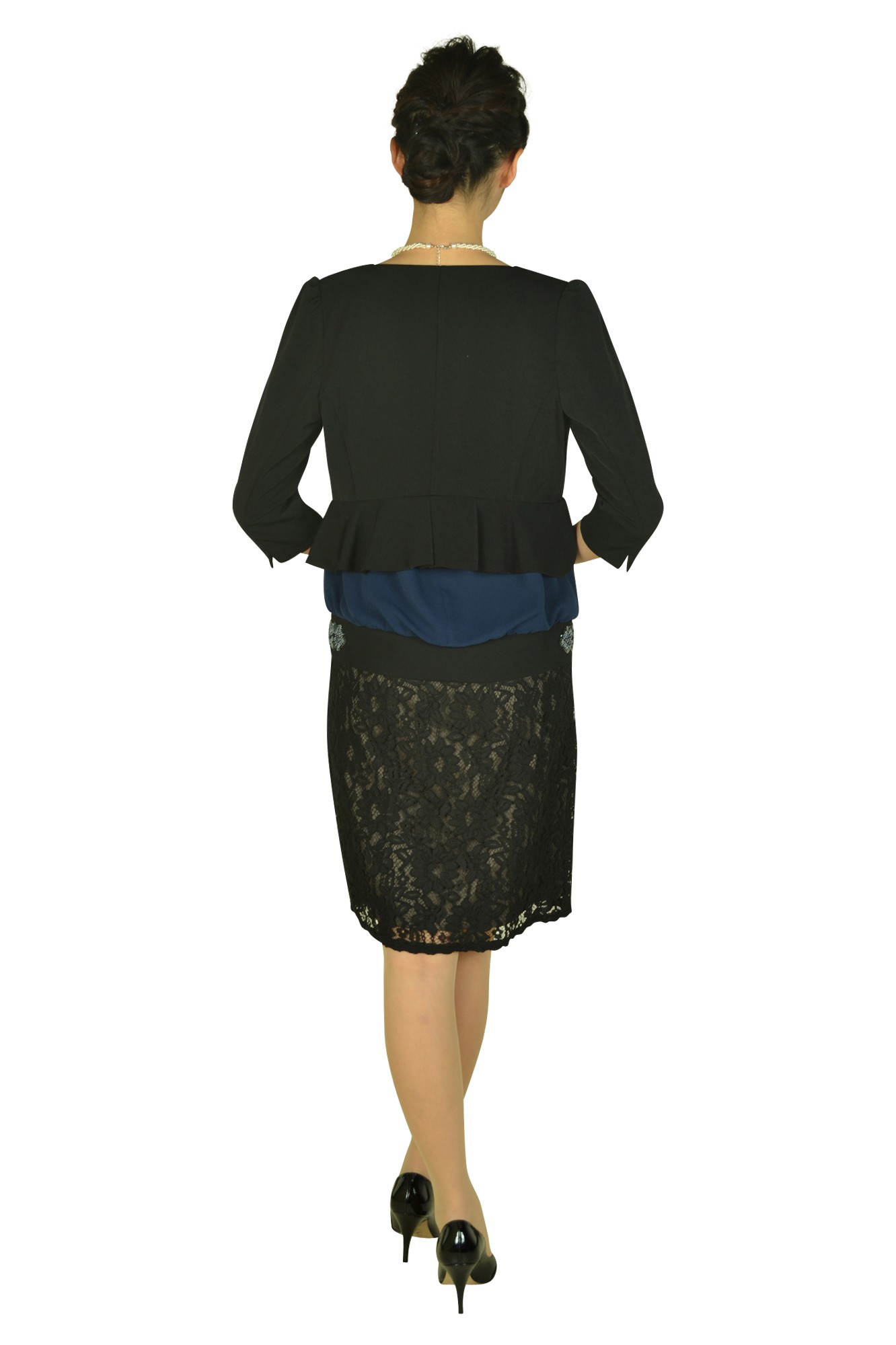 ウエストビジュネイビードレスセット