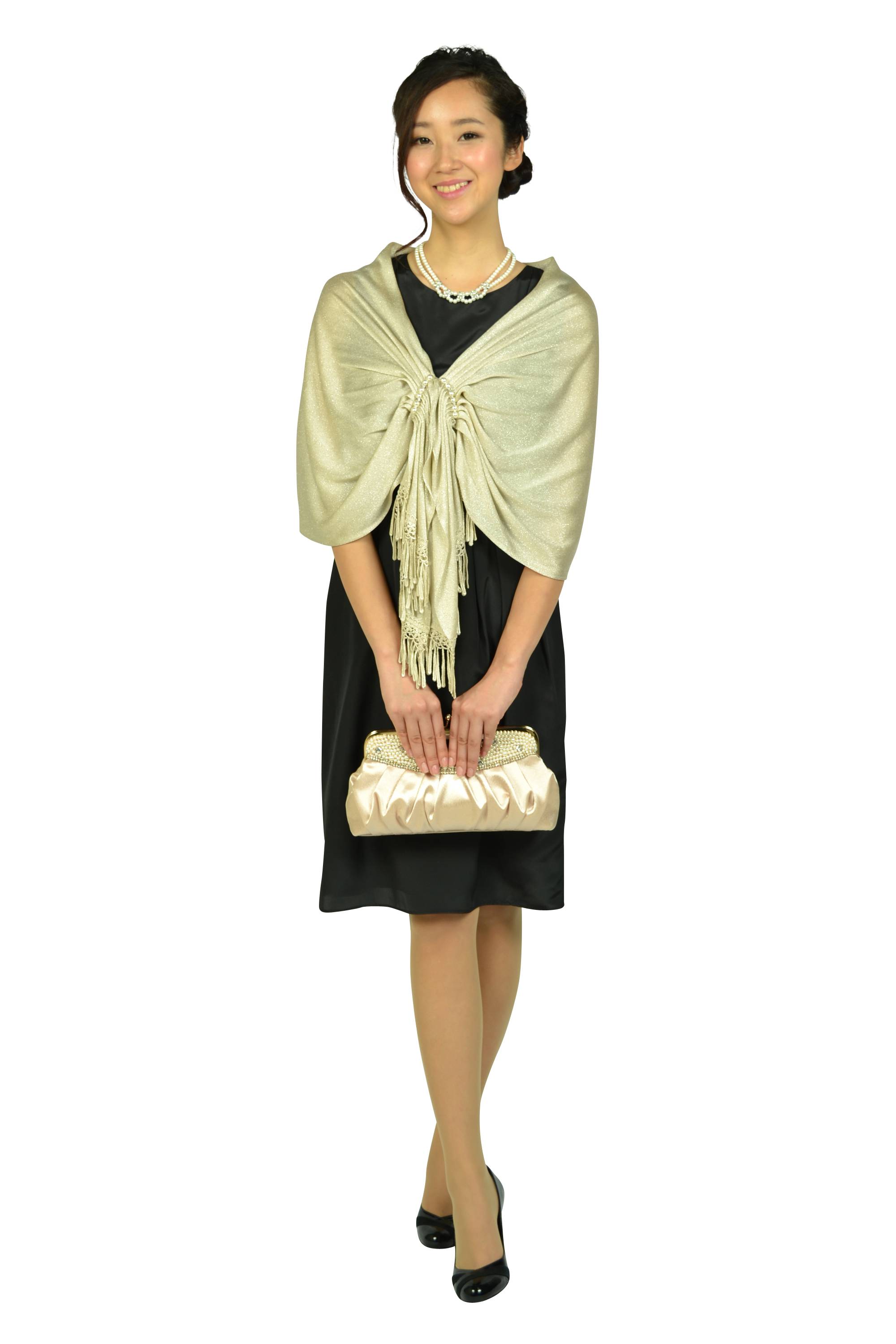 Iラインタックブラックドレスセット