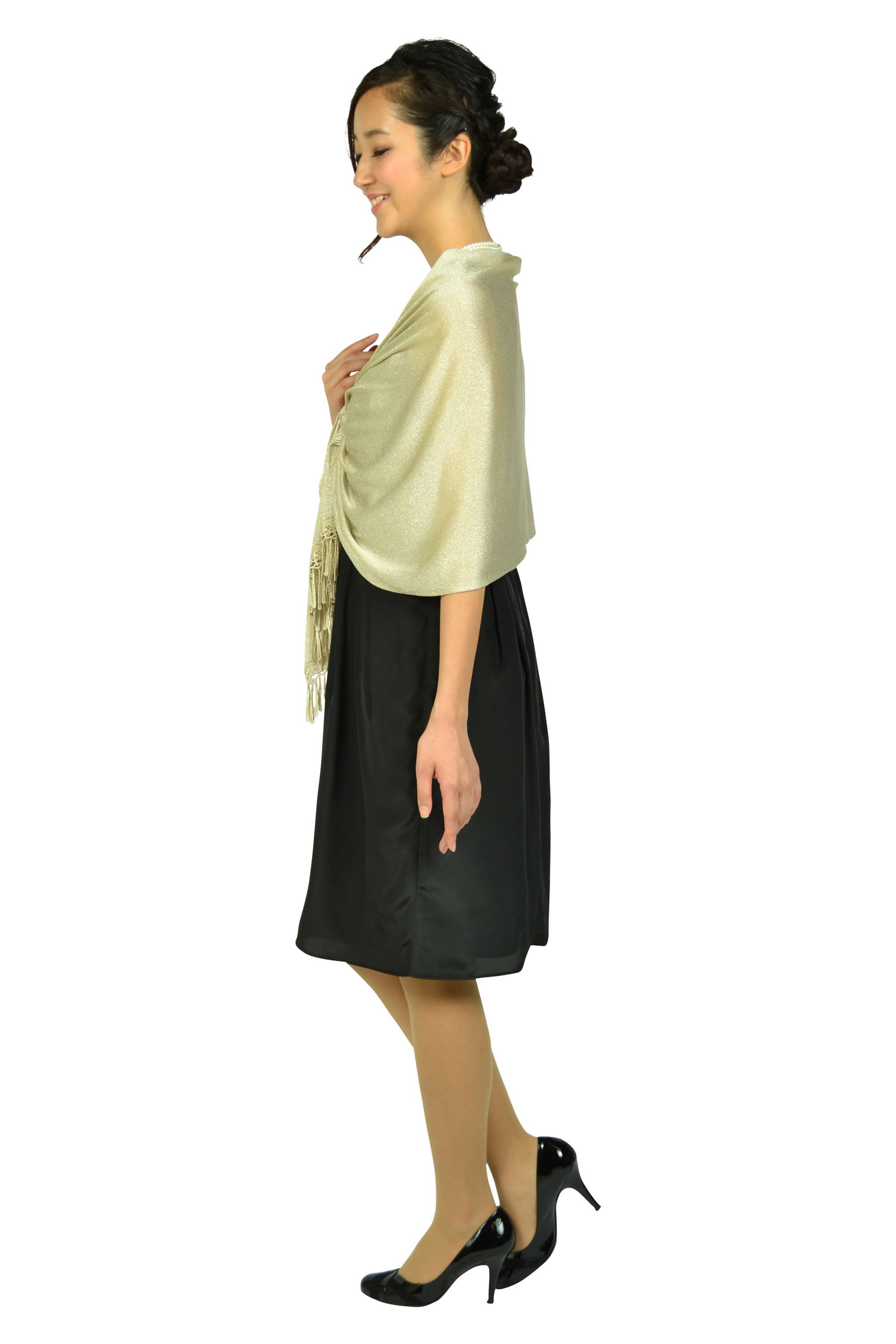 Iラインタックブラックドレスセット