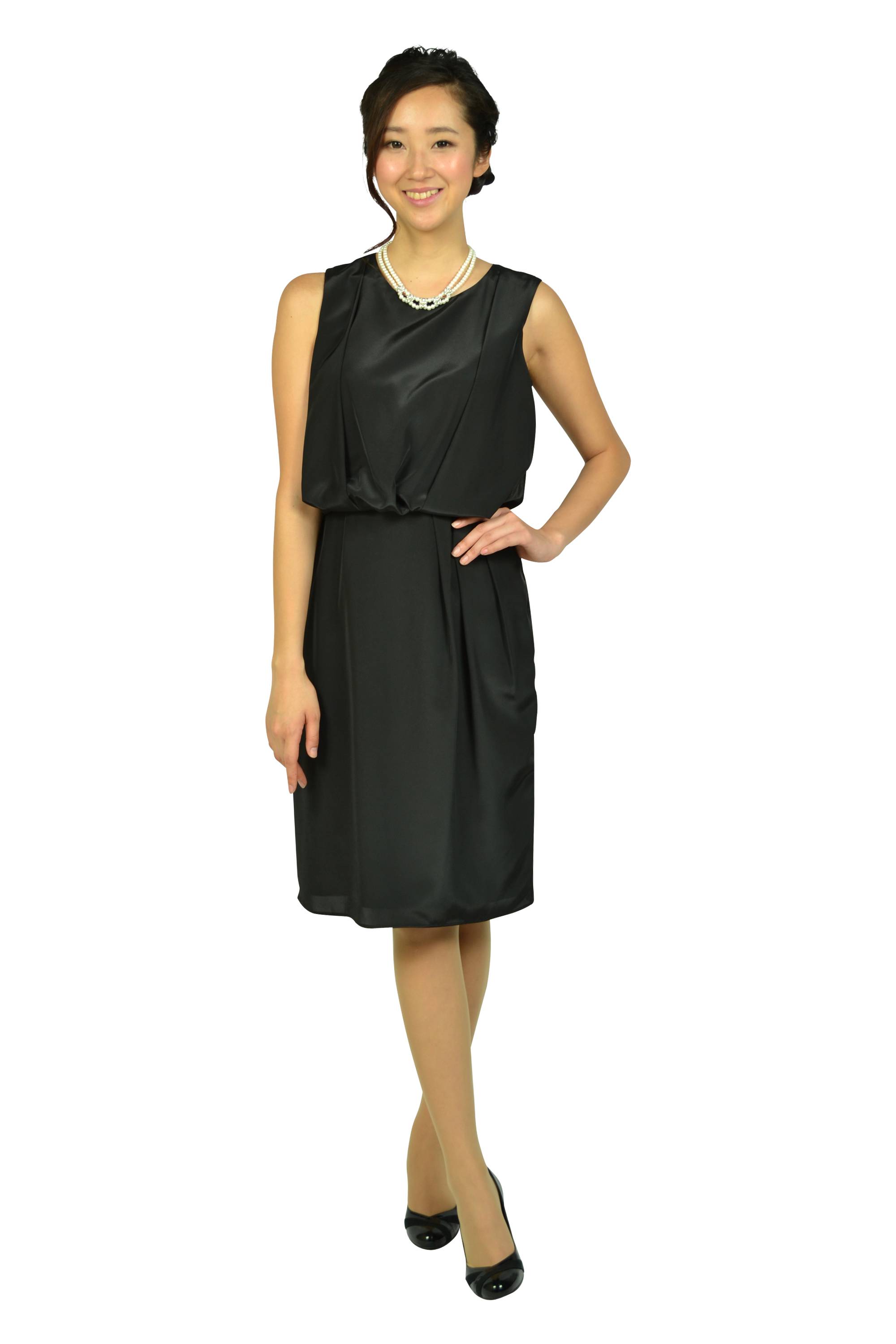 Iラインタックブラックドレスセット