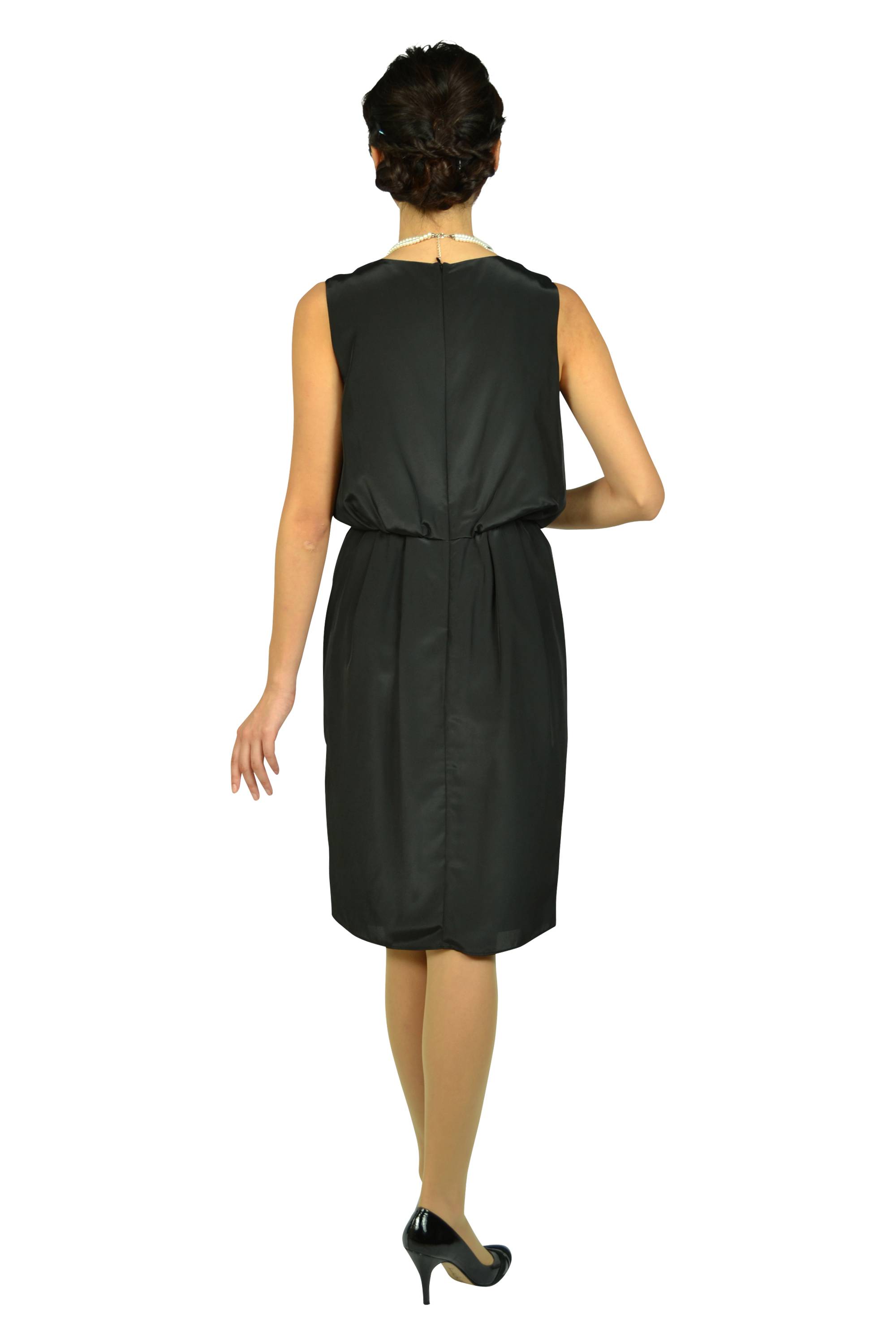 Iラインタックブラックドレスセット