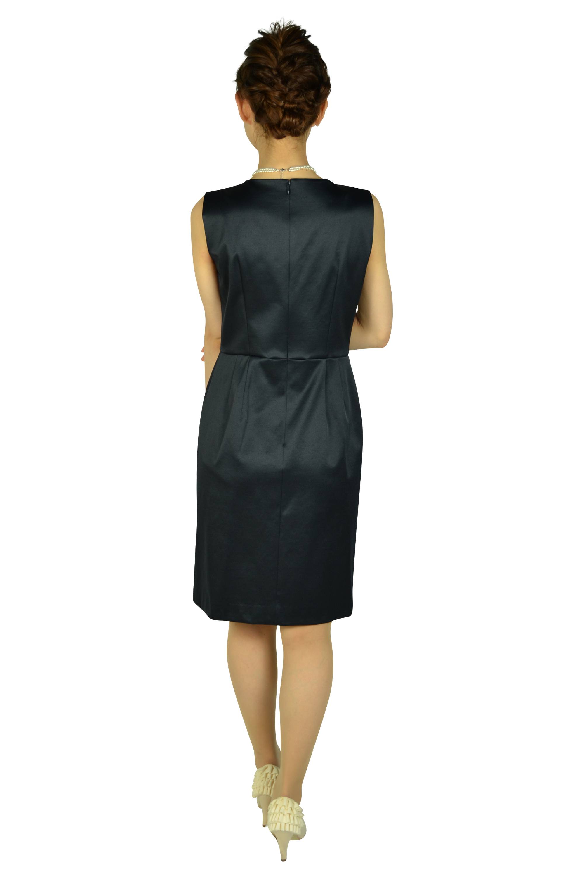 ダークネイビーリボンデザインドレスセット