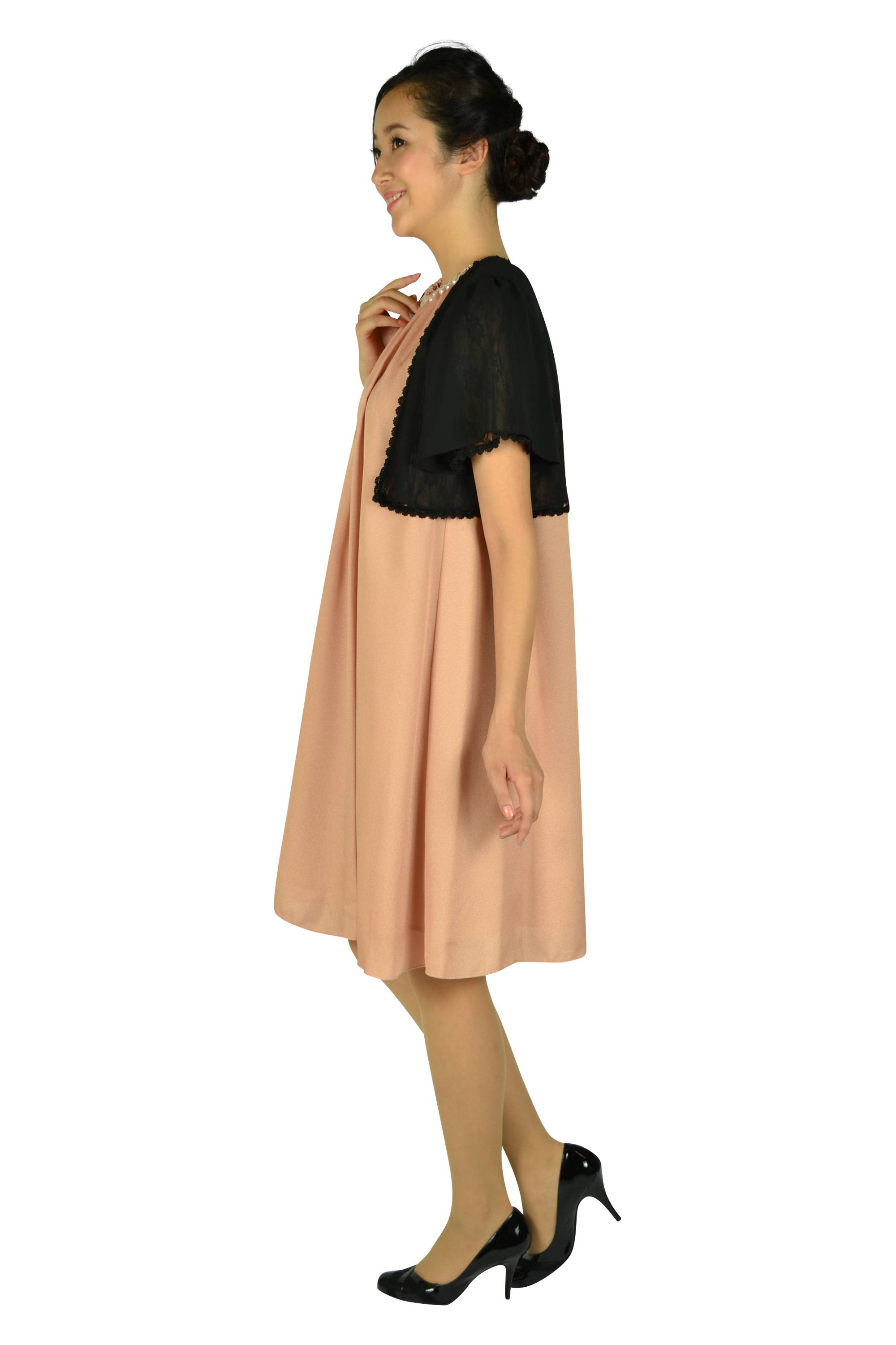 パールビジュゴールドオレンジドレスセット