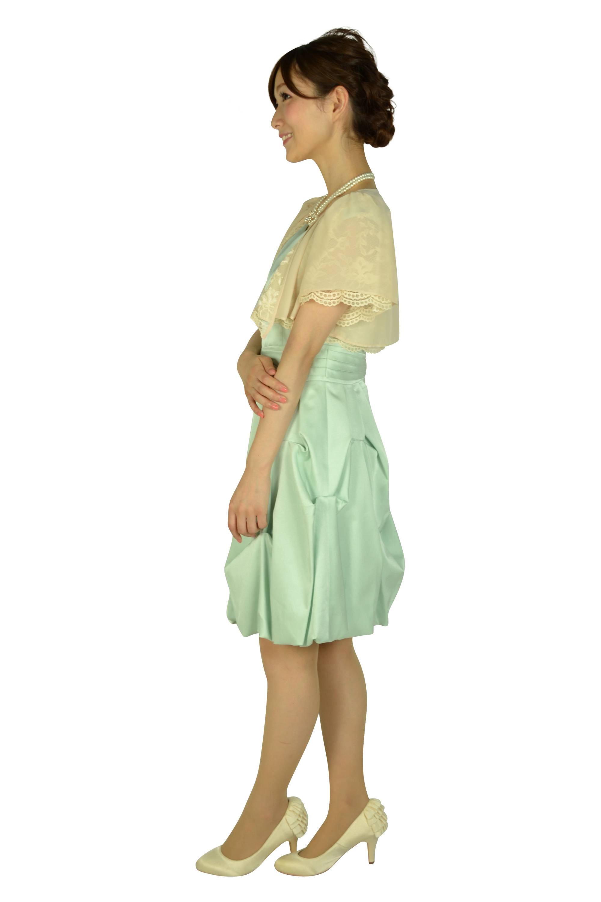 淡グリーンバルーンSKドレスセット