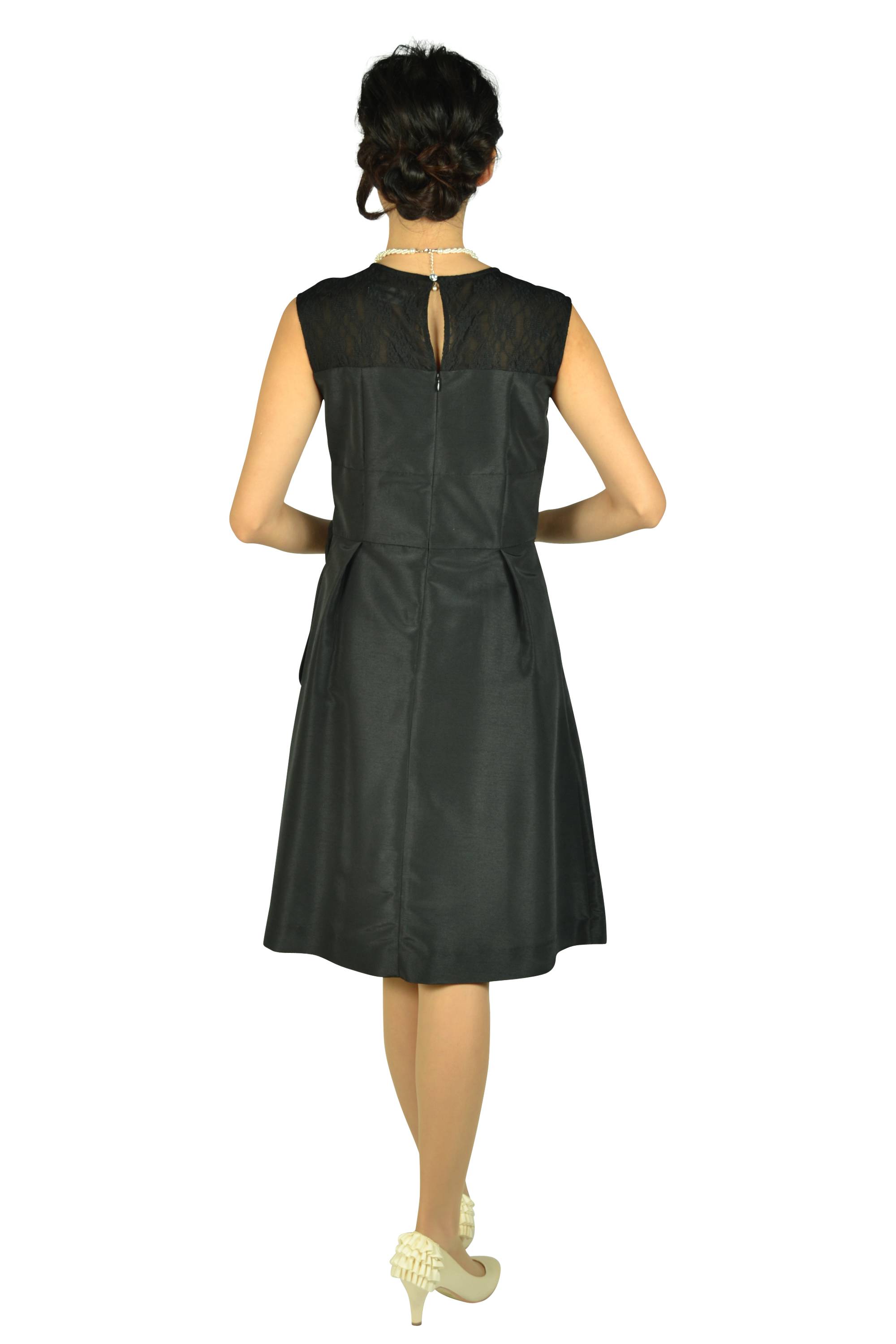 レースシャンタンブラックドレスセット