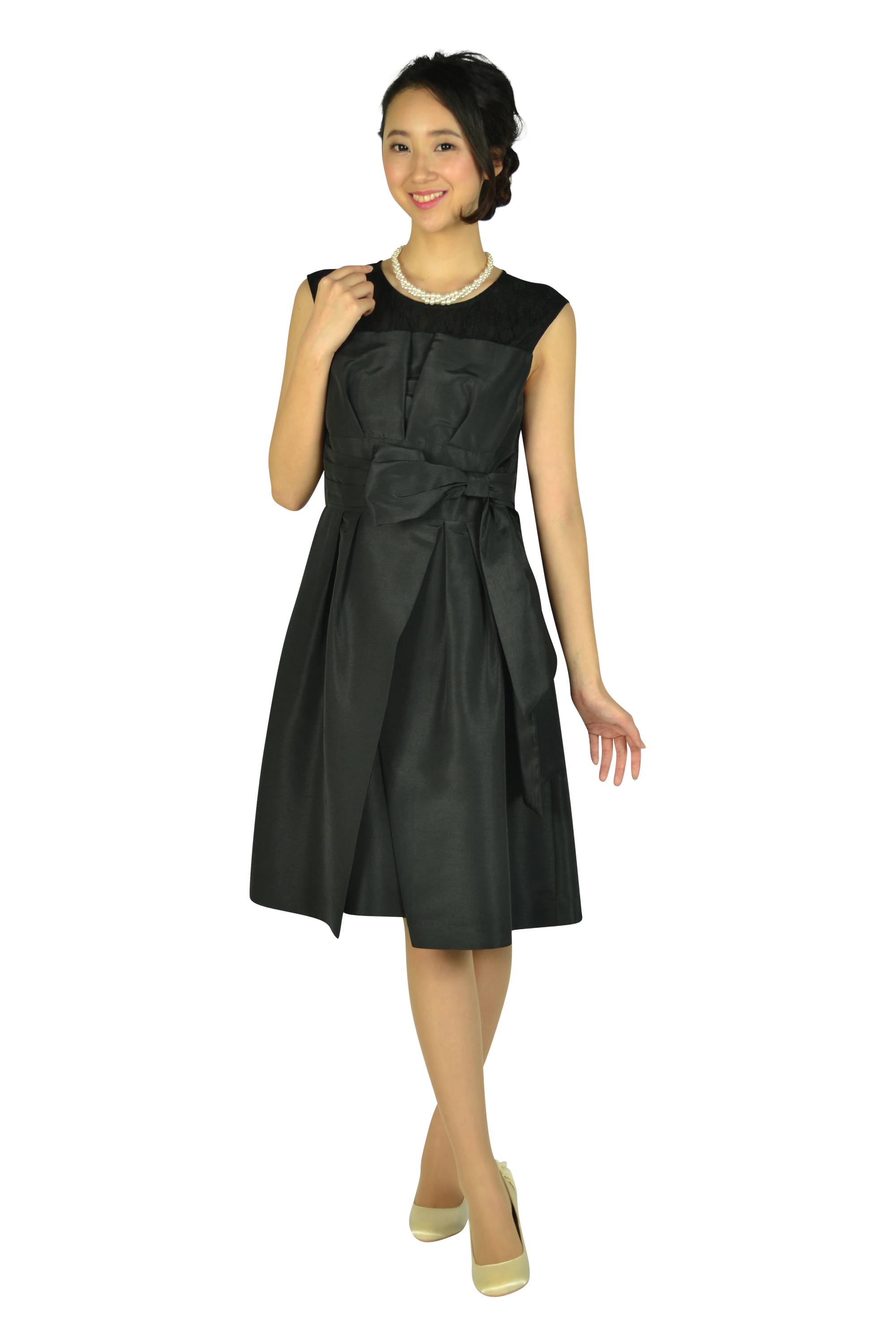 レースシャンタンブラックドレスセット