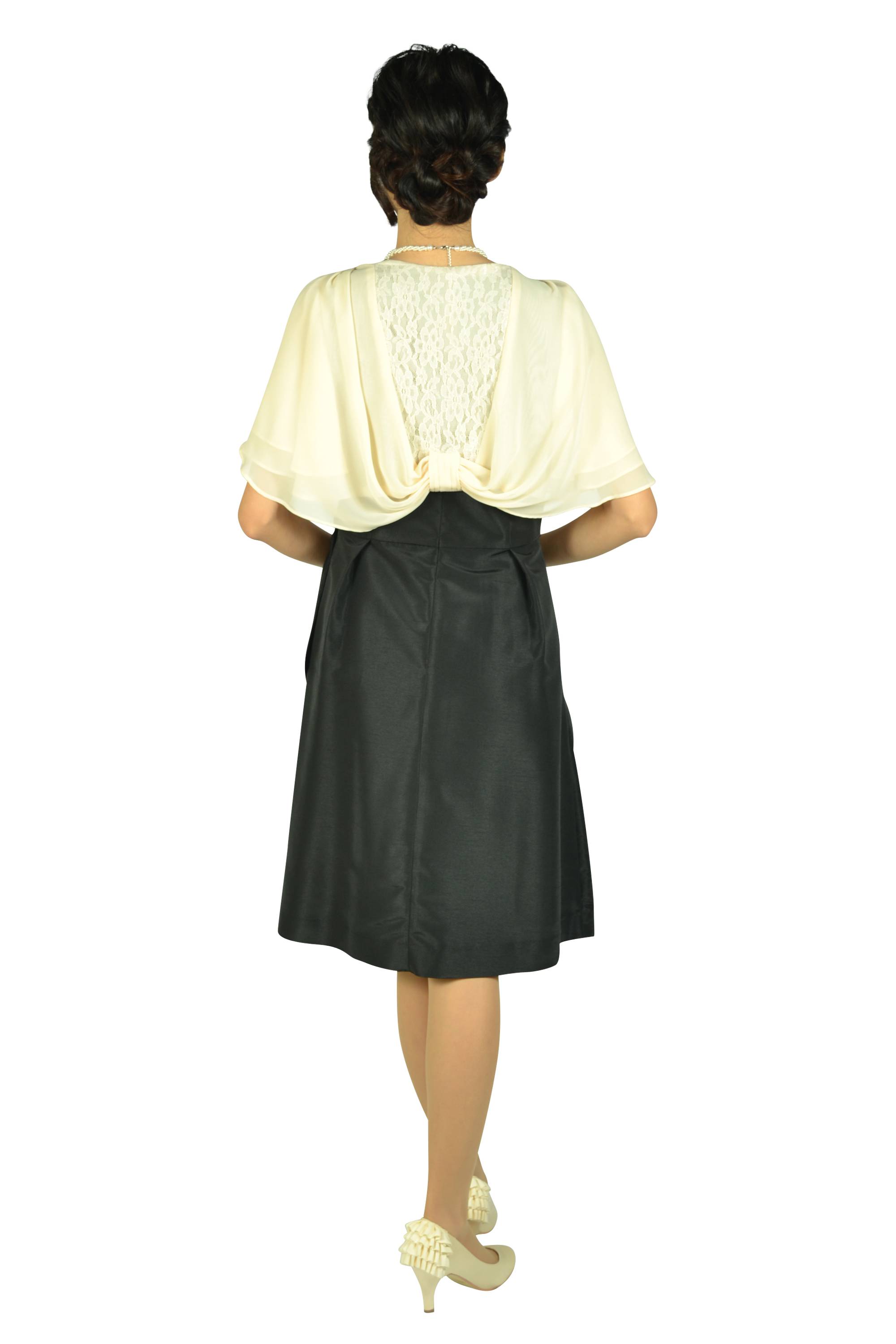 レースシャンタンブラックドレスセット