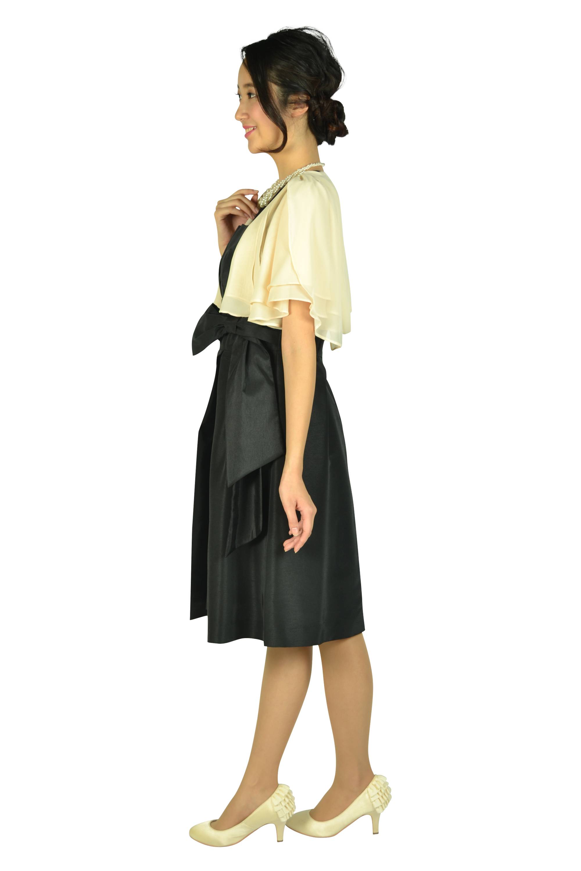 レースシャンタンブラックドレスセット